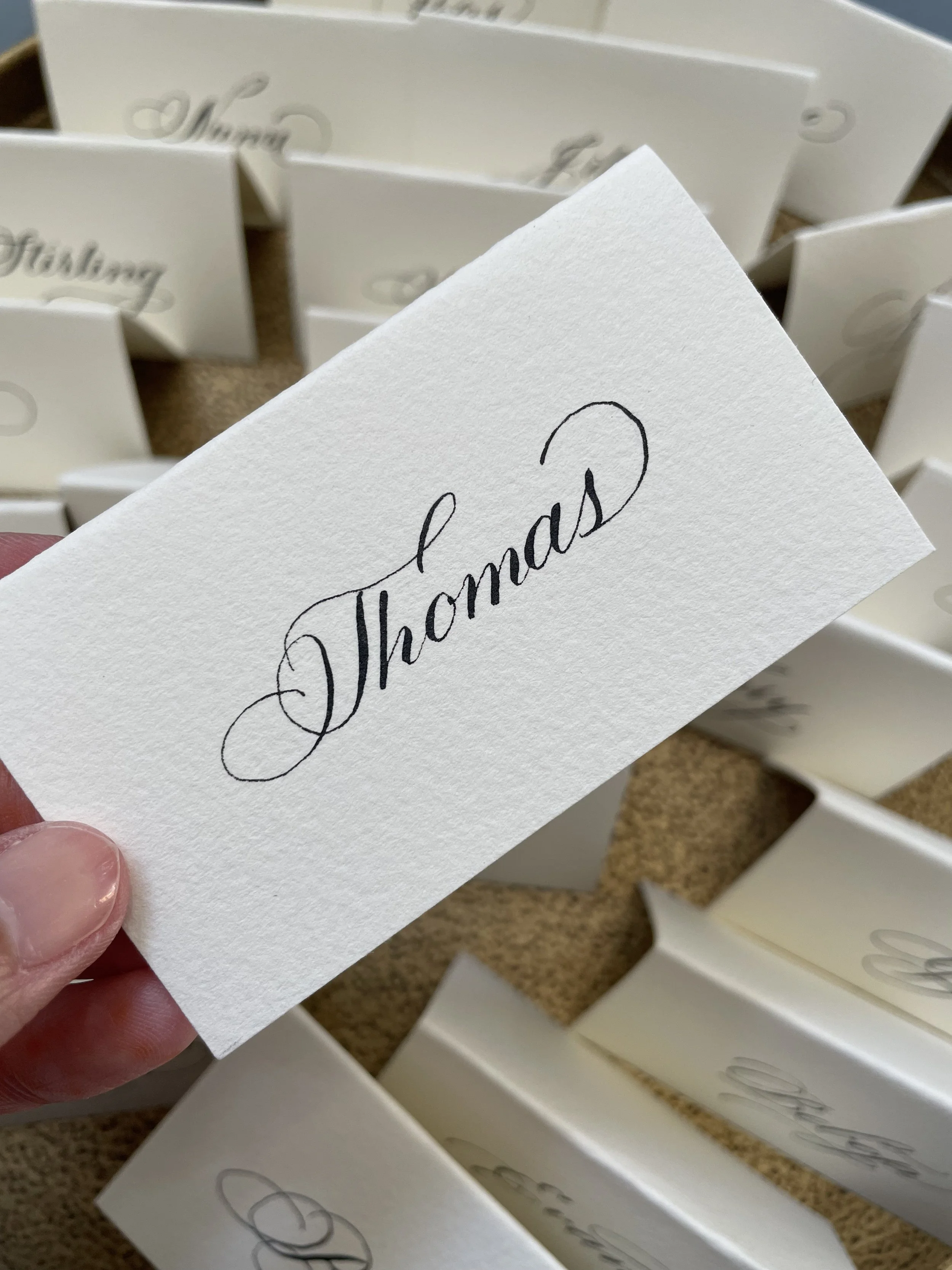 Place Cards for a private party.