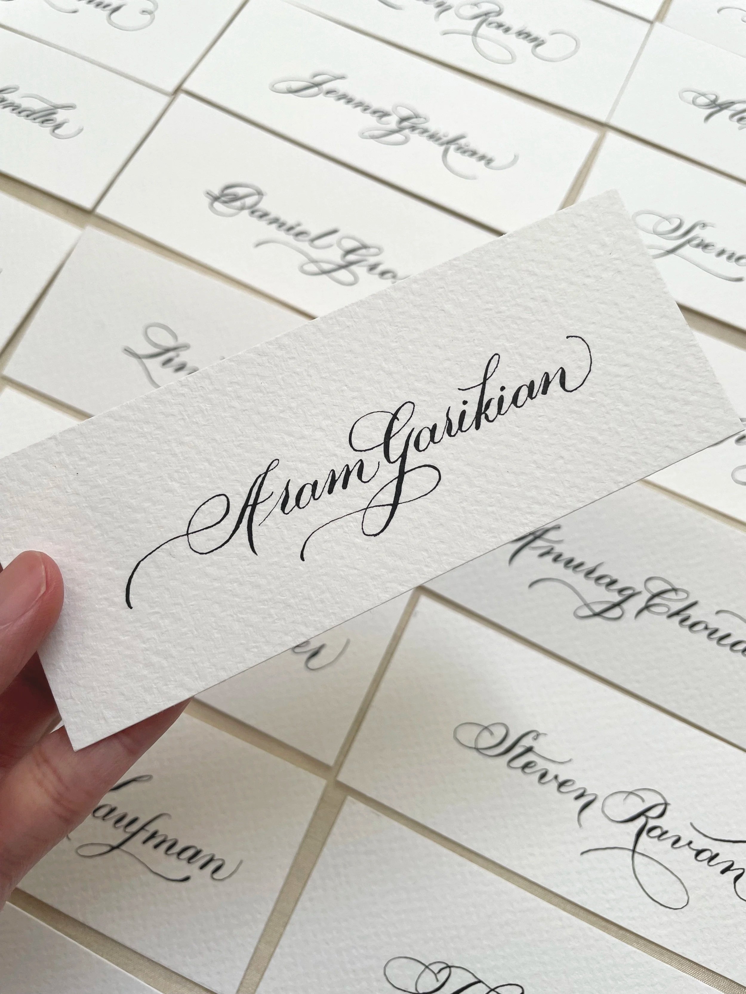 Calligraphy place card