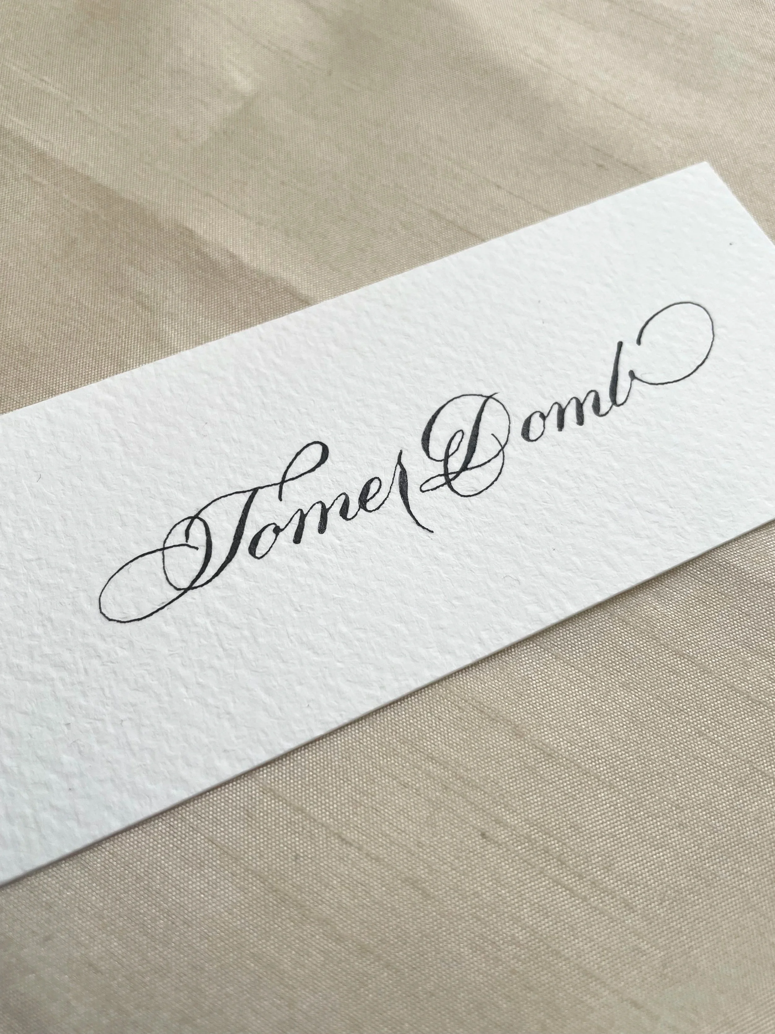 wedding escort card
