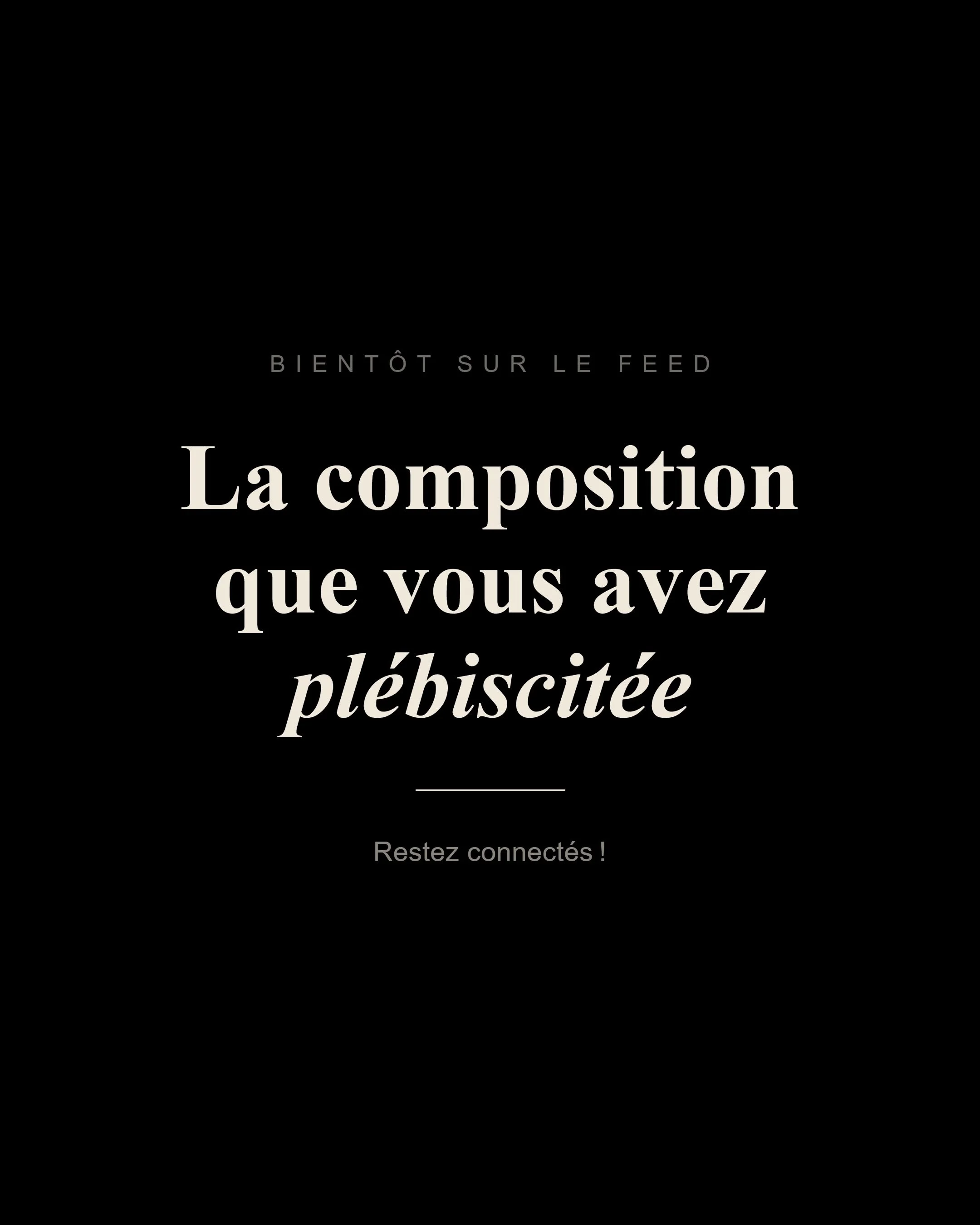 Merci pour votre participation &agrave; toutes et tous, le vote a &eacute;t&eacute; sans appel !
Merci pour mon amie @lumi_neuse02 !
