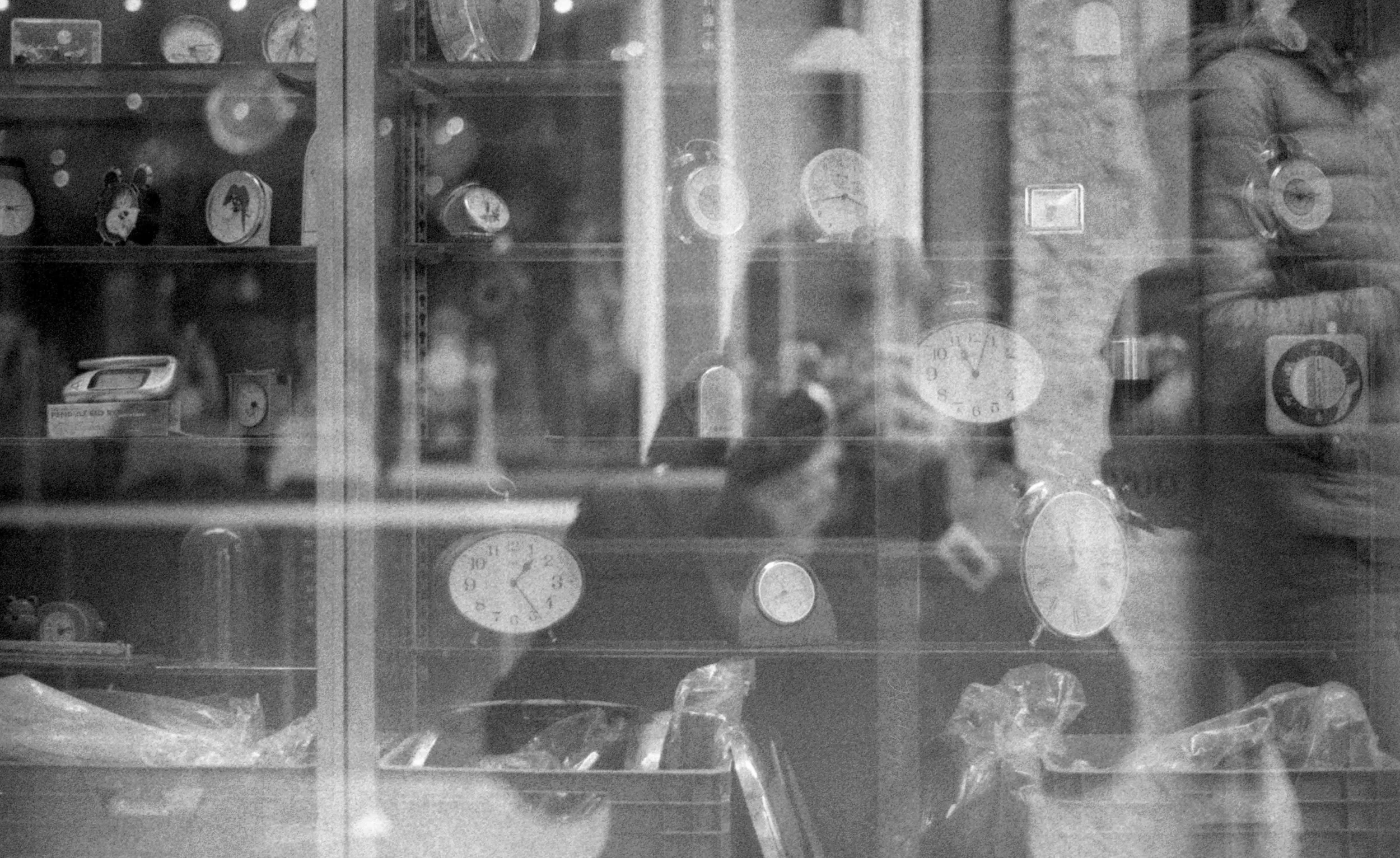 Double exposition, Bruxelles, été 2024.