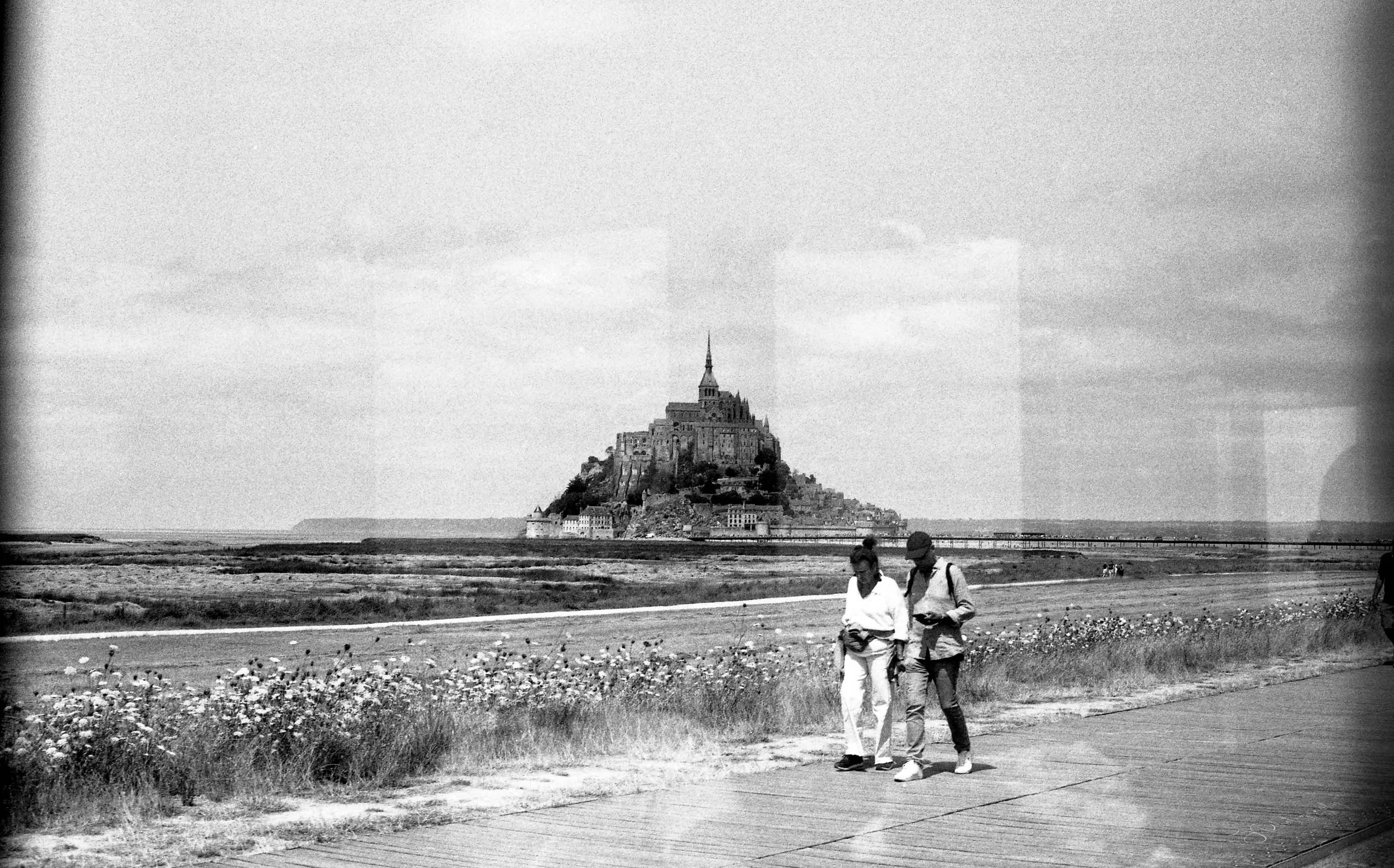 Double exposition, Mont Saint Michel, été 2024.