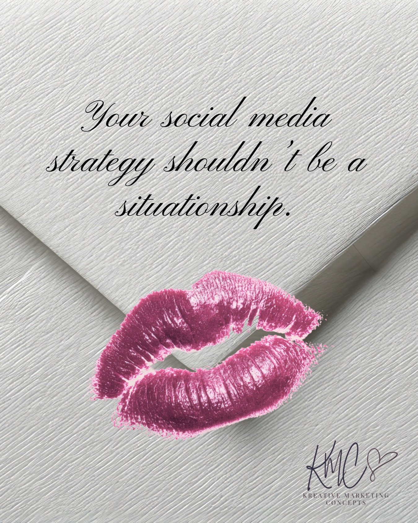 If your content strategy is: inconsistent, confusing or commitment-phobic&hellip;.it&rsquo;s time to have a talk.

Your business deserves consistency, intention, and someone who actually shows up.

Stop treating your brand like a casual fling. 💔 Let