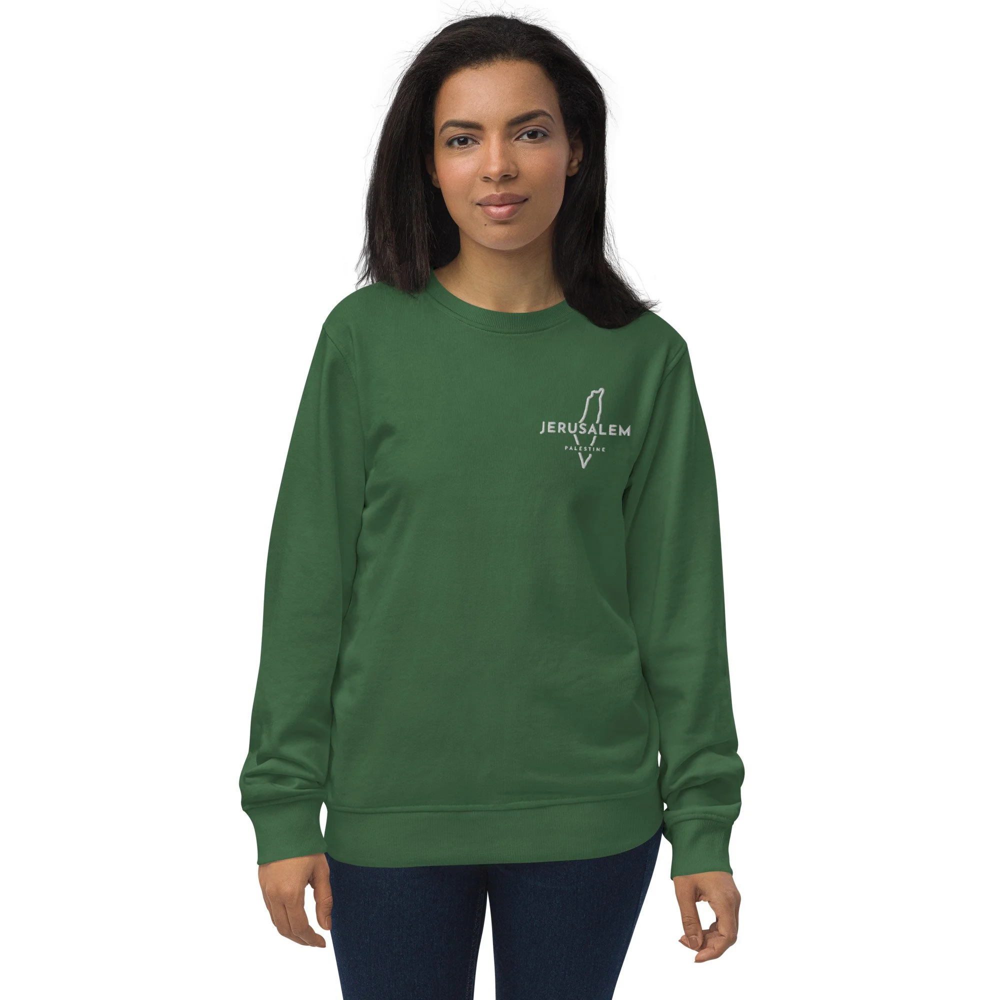 unisex-organic-sweatshirt-bottle-green-front-6564f54997e80.jpg