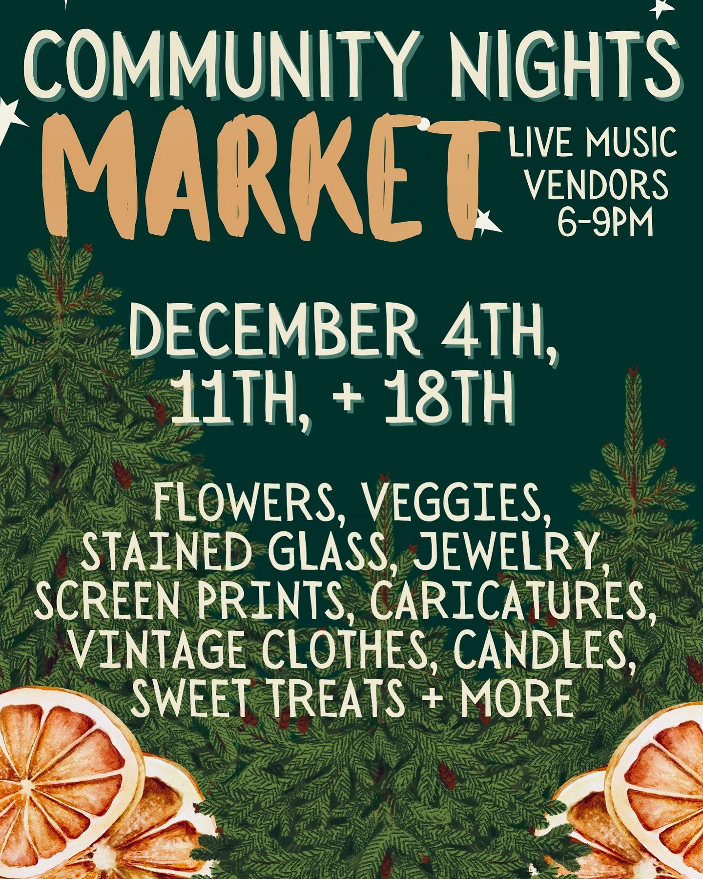 We&rsquo;ve added even more vendors and two extra markets this month! Come experience the live music, local art, great food, shopping and drinks that make the Community Night Market such a success. There is something for the whole family at this free