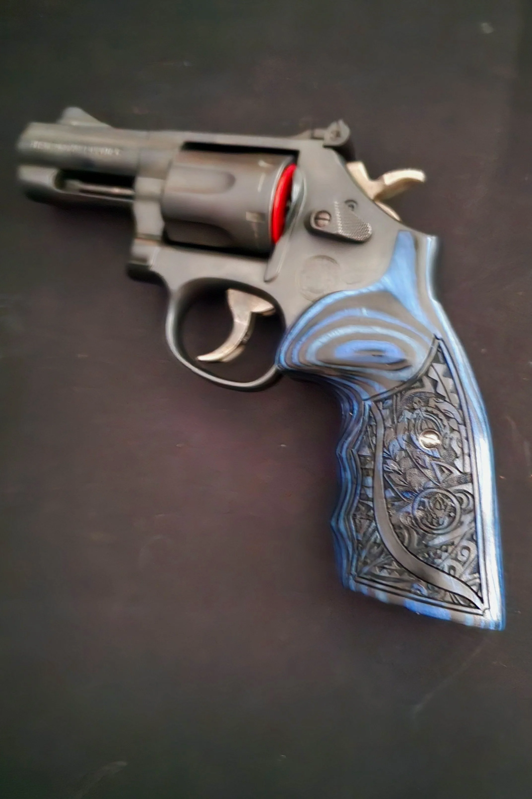 Smith & Wesson K/L/X/Z Frame Round FGT Grips "The Honu" Custom Tribal Sea Turtle S&W Engraving • All Colors