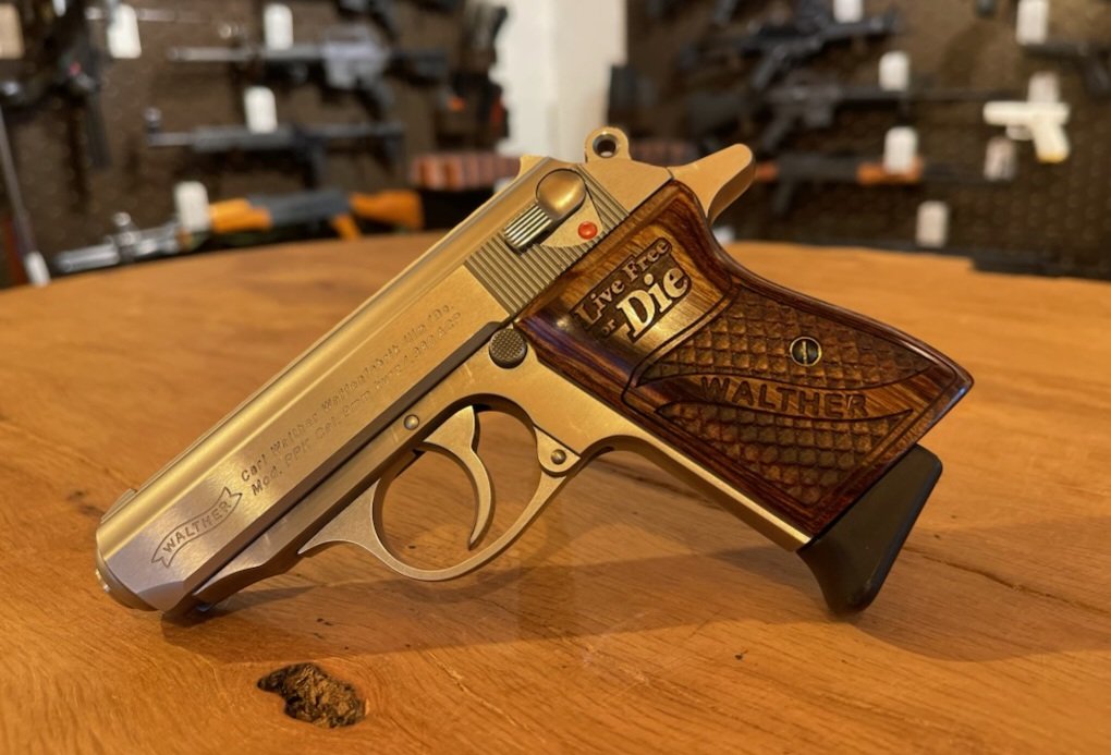 Walther PPK Grips "Live Free or Die" Special Edition Full Custom "Double Dragons"