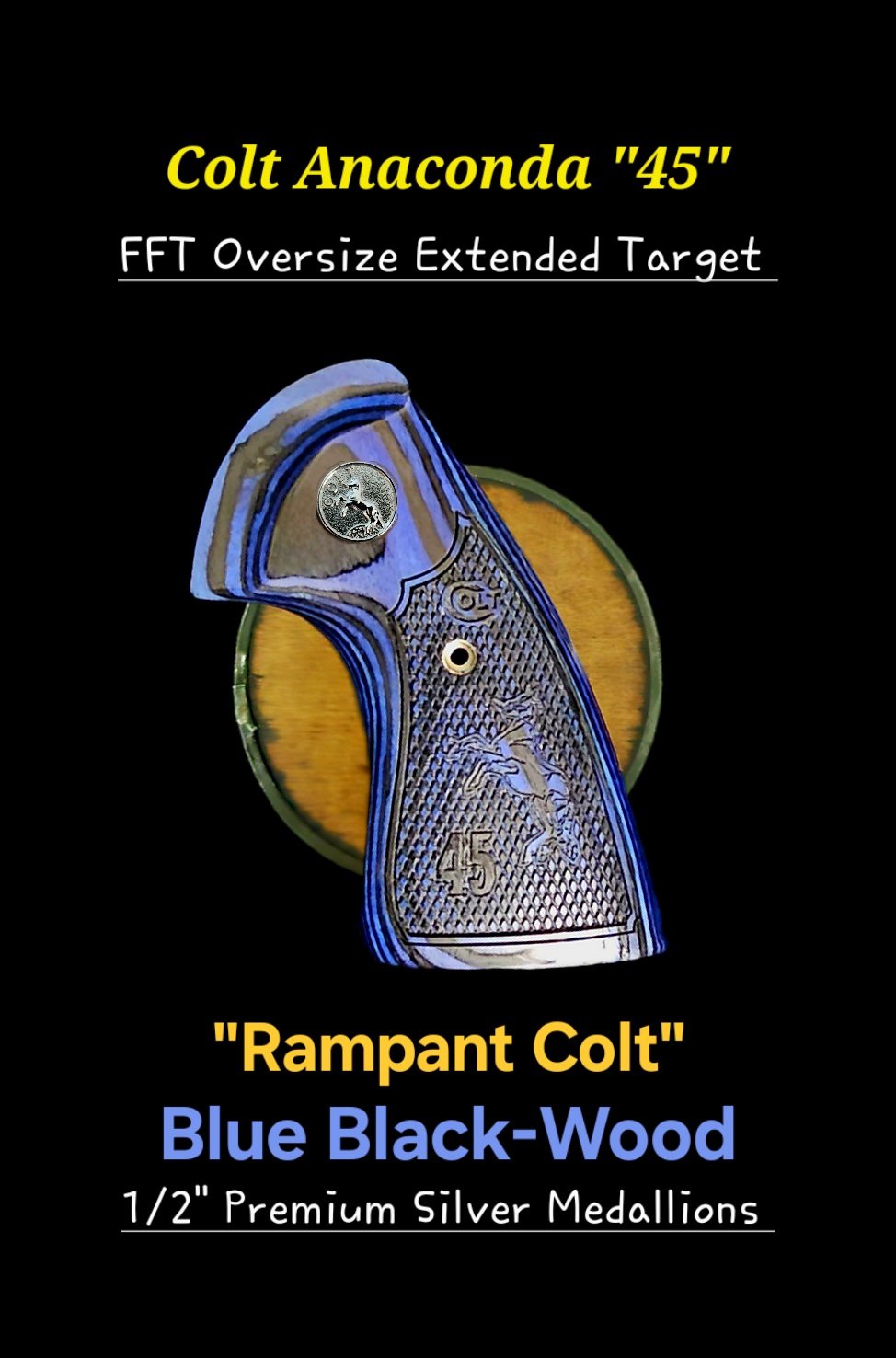 Colt Anaconda 2021+ FFT Oversize Extended Target Grips "NEW Anaconda 45" • All Colors