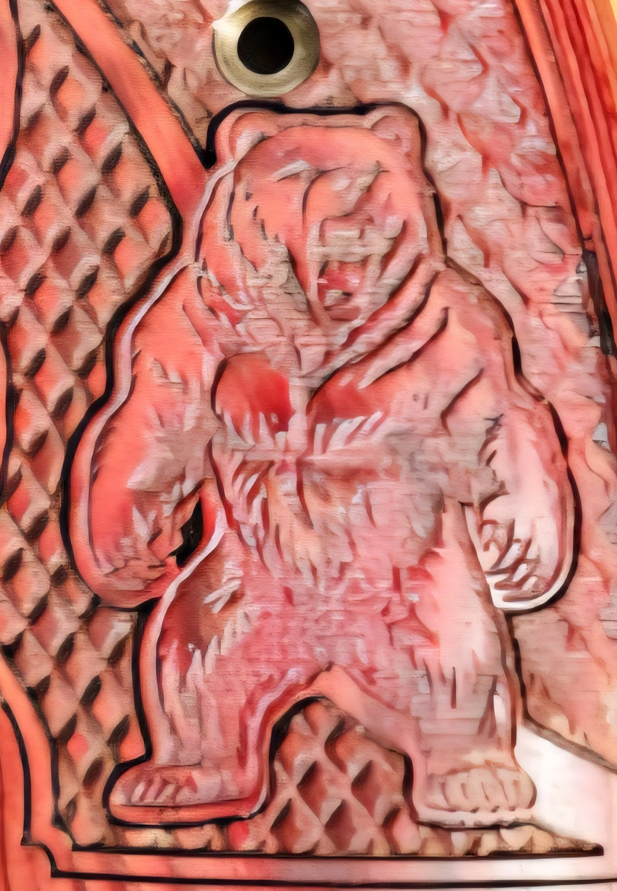Colt Grizzly/Kodiak 2024+ FGT Fingergroove Target Grips The "Mad King" Inset Bear • Bear Graphic