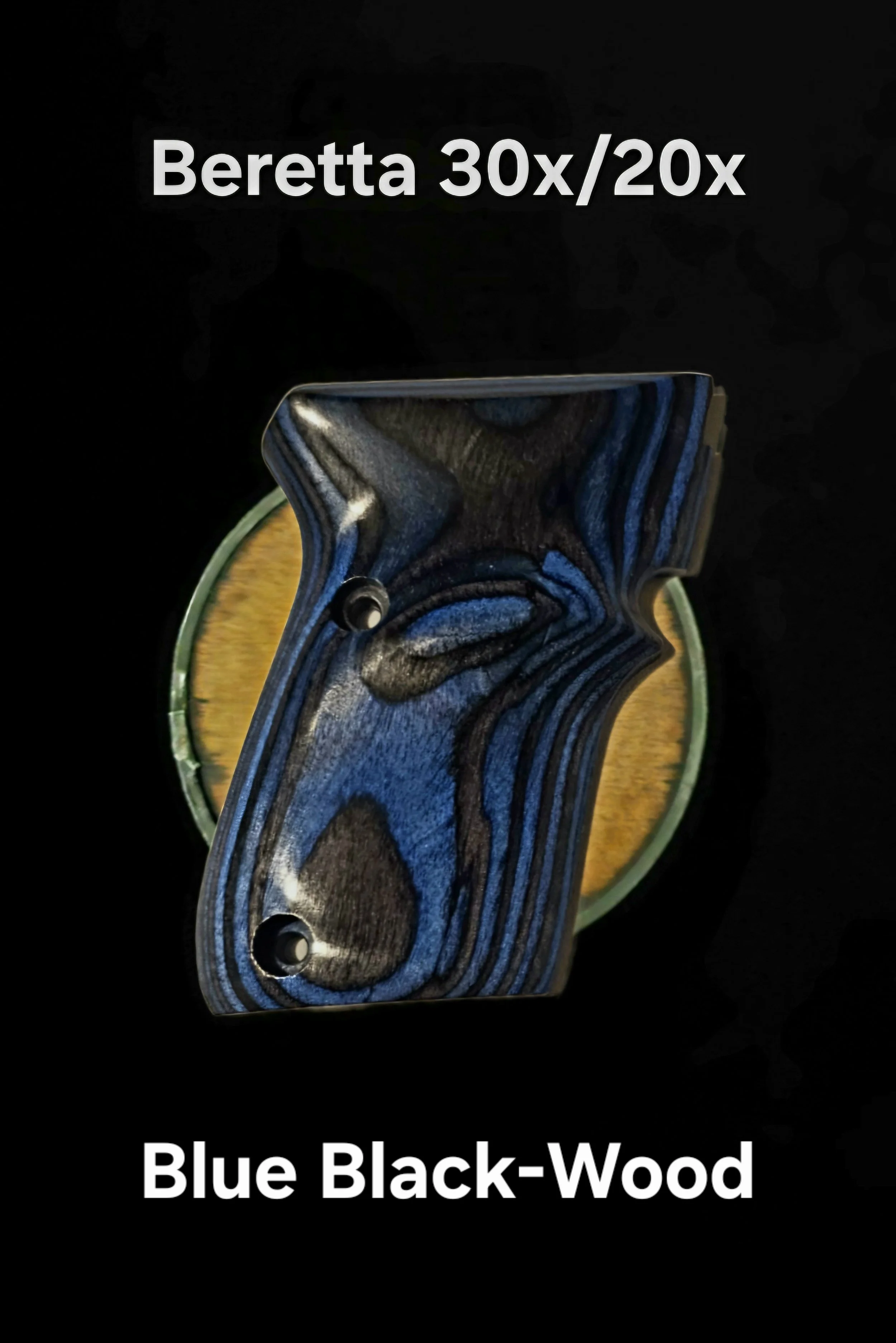 Beretta 30x - 20x Custom Wood Fingerledge Panel Blue Black-wood