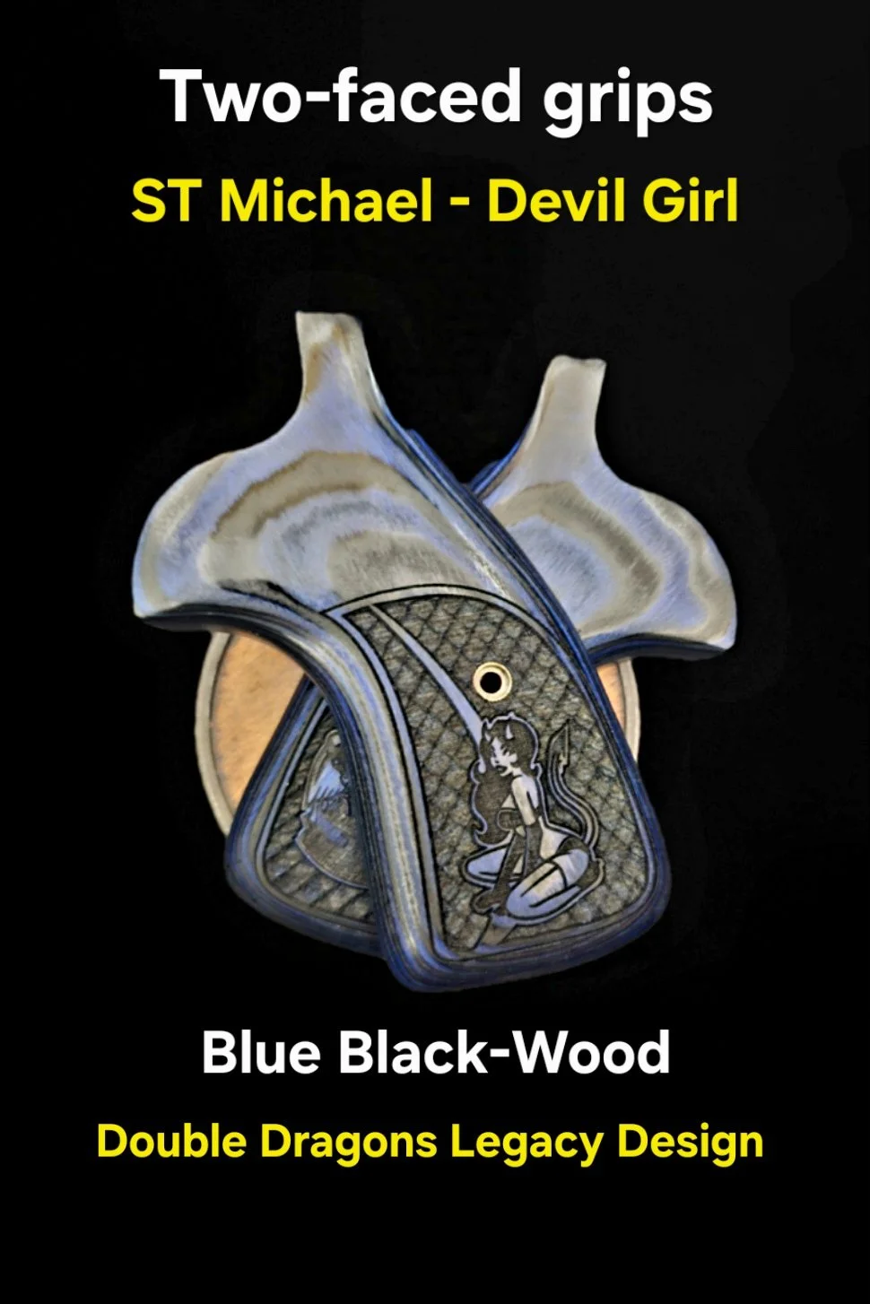 Smith & Wesson K/L/X/Z Frame FFT Round Target Carry Grips "Two-Faced" Devil Girl - St Michael • All Colors