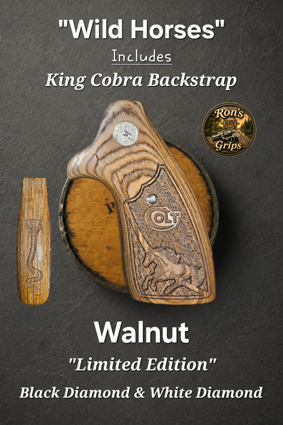 Colt King Cobra "Wild Horses" Limited Edition with Standing King Cobra Backstrap