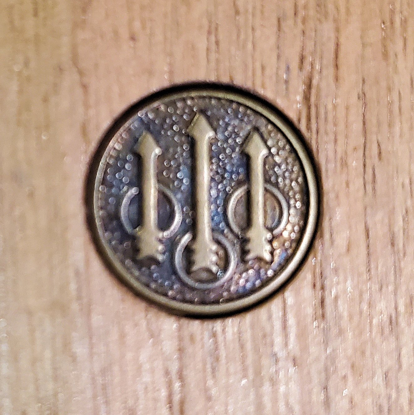 Genuine Beretta Trident Medallion 13mm Antique Brass