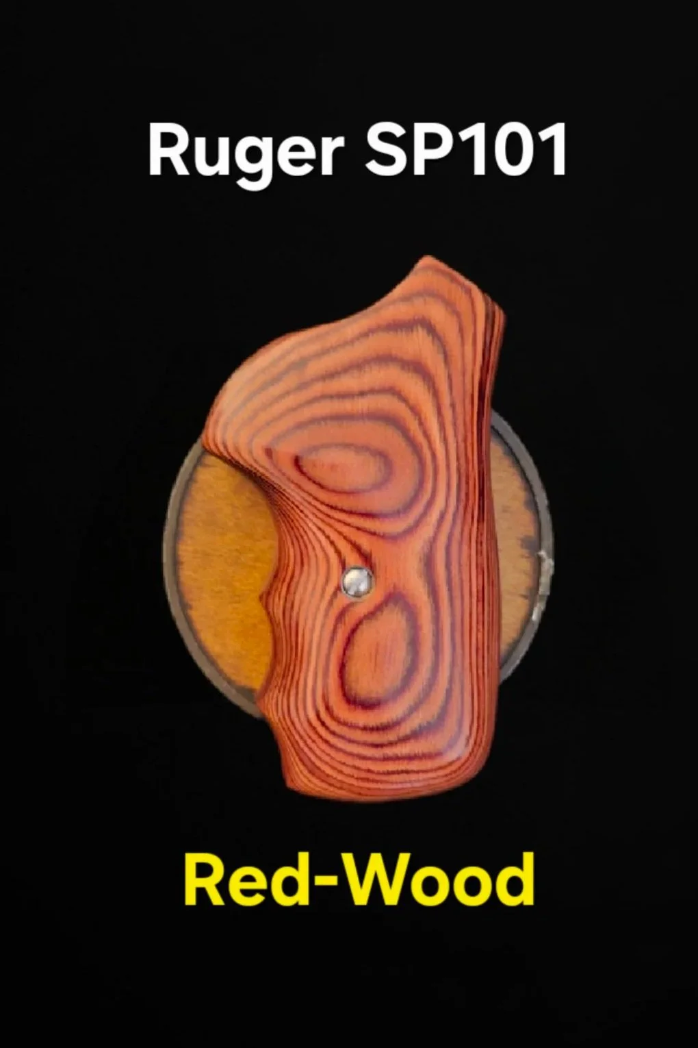 Ruger SP101 FGT OS Fingergroove Grips Red-Wood (Copy)