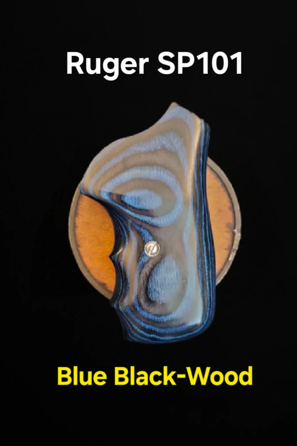 Ruger SP101 FGT OS Fingergroove Grips Blue Black-Wood (Copy)
