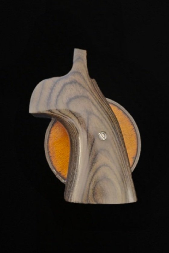 Smith & Wesson K/L/X/Z Frame Round Netticks FFT Oversize Extended Target Grips Dark Walnut