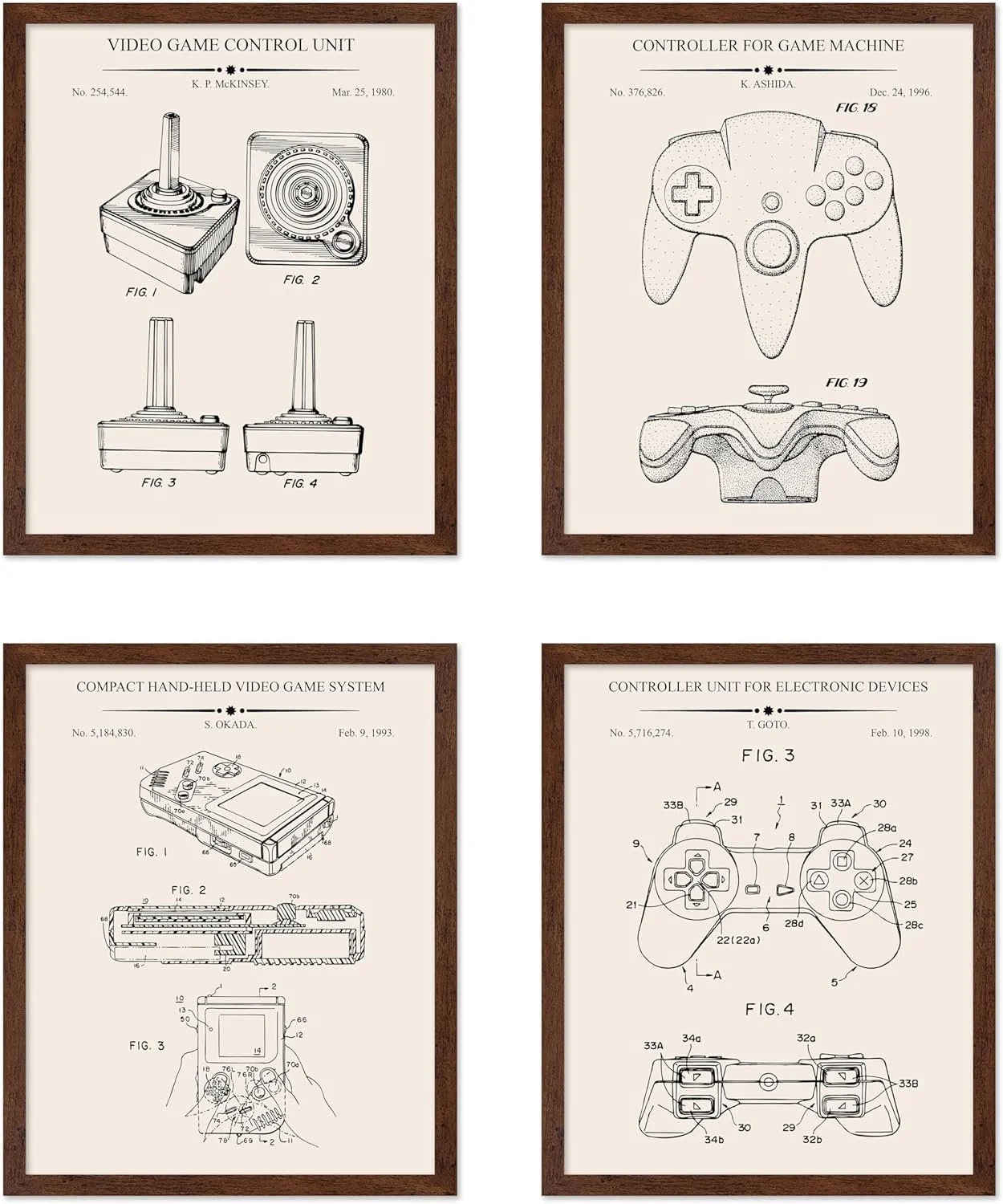  Game room art frames 
