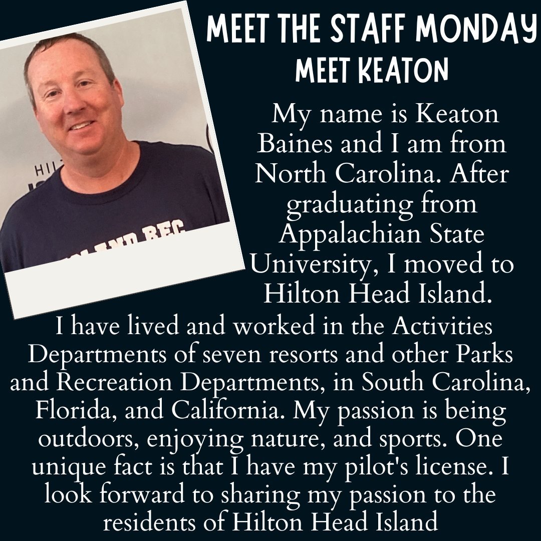 Meet our new Athletic Coordinator, Keaton!