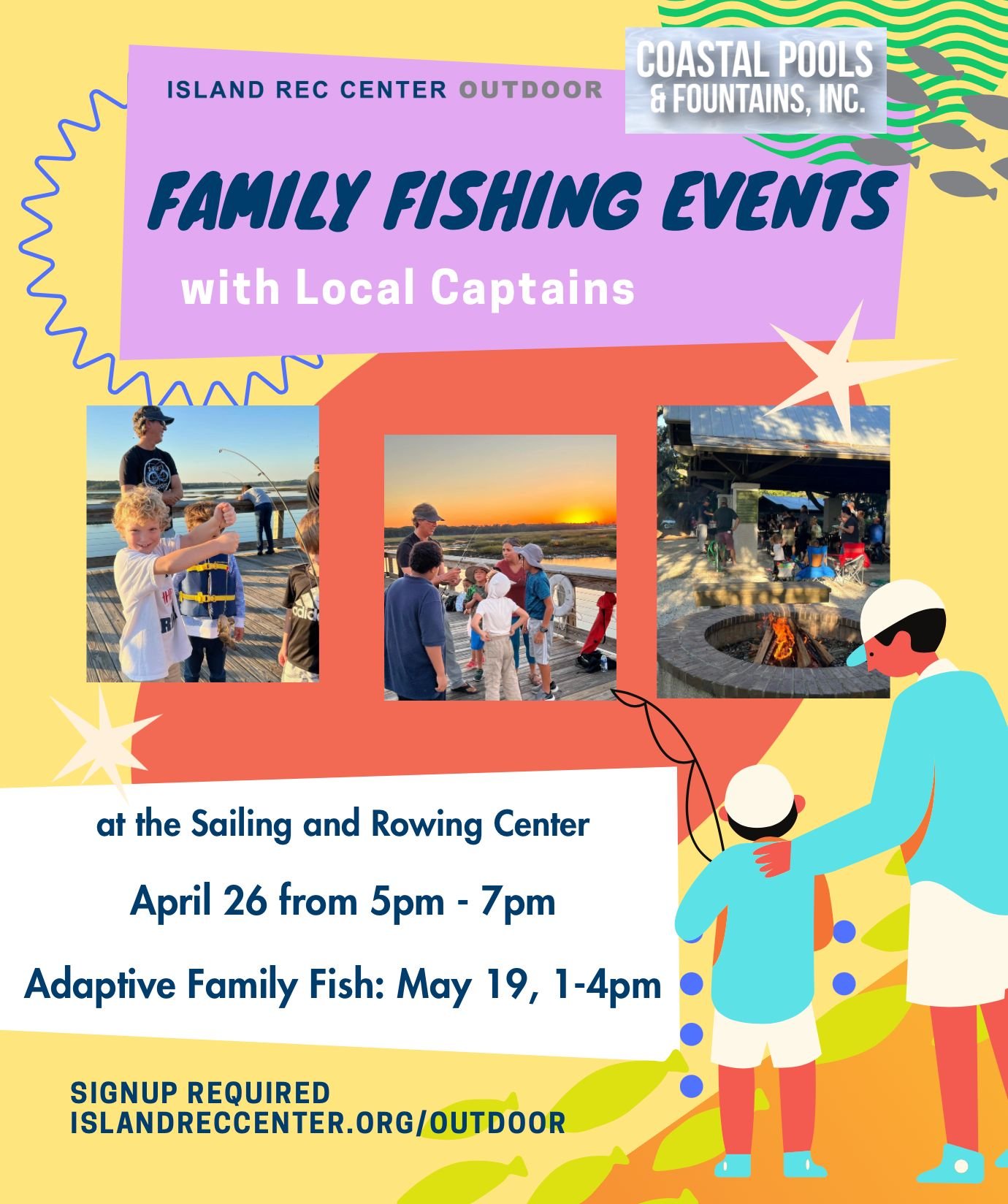 Join us and Captain Cory Cunningham of Infinity Charters this Friday for some fin-tastic fun! islandreccenter.org/fish