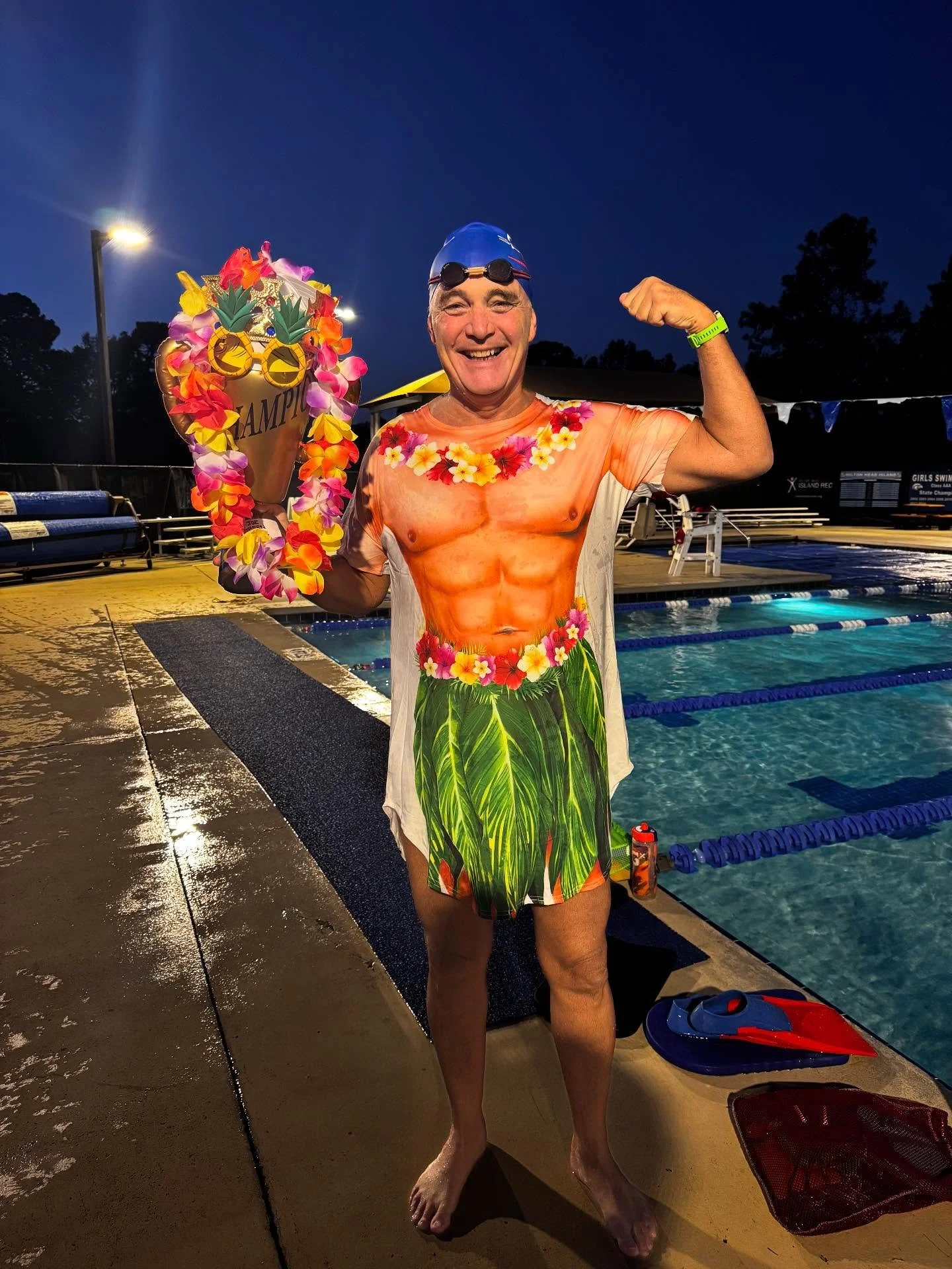 There&rsquo;s a new champ in town! Congrats to Joe Green, winner of our pool&rsquo;s 5000 Lap Swim Challenge 🤯 🎊