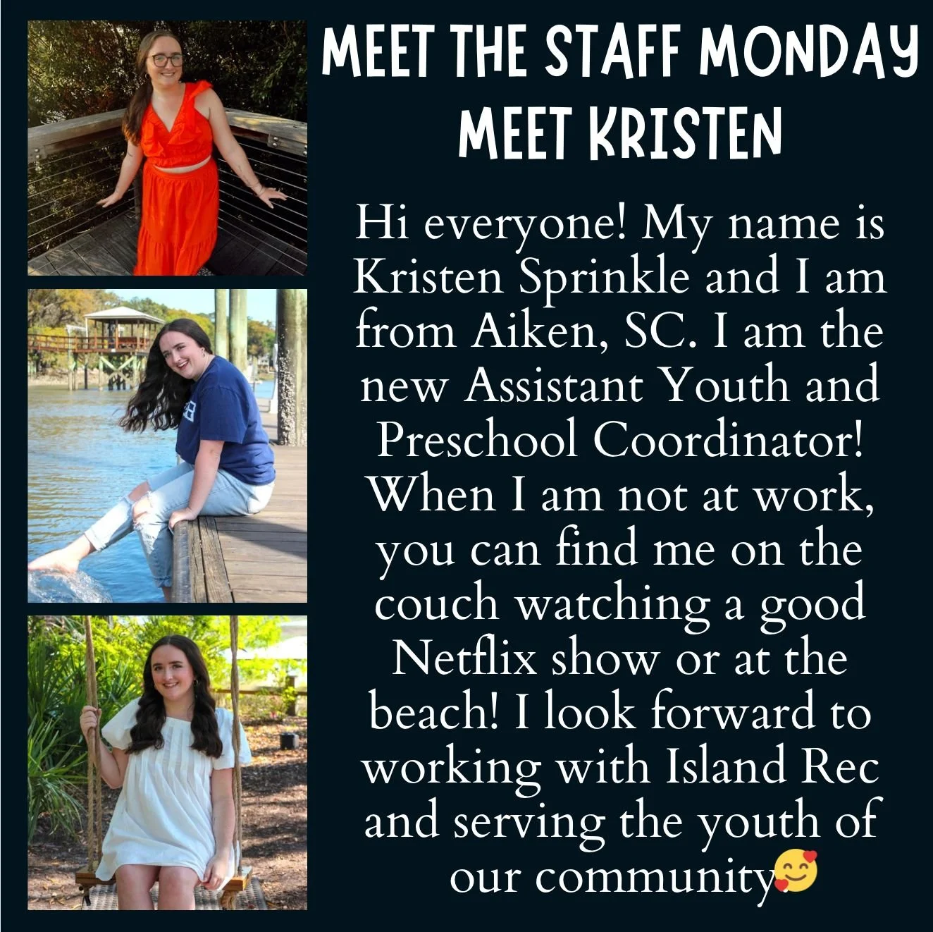 We are so excited to welcome Kristen to our team!