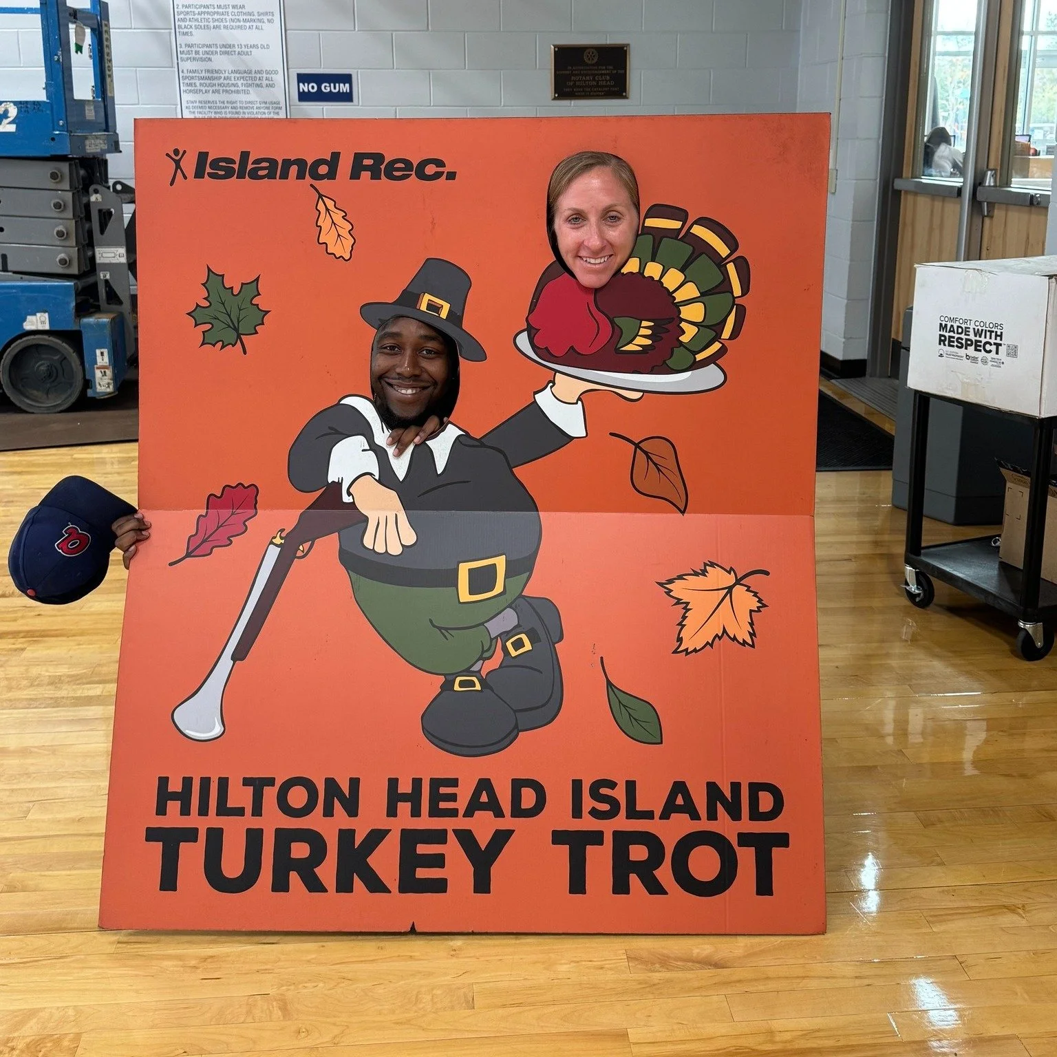 FINAL CALL FOR TURKEY TROT! Don't you want to spend Thanksgiving morning with these two and more of our amazing staff? islandreccenter.org/events/trot