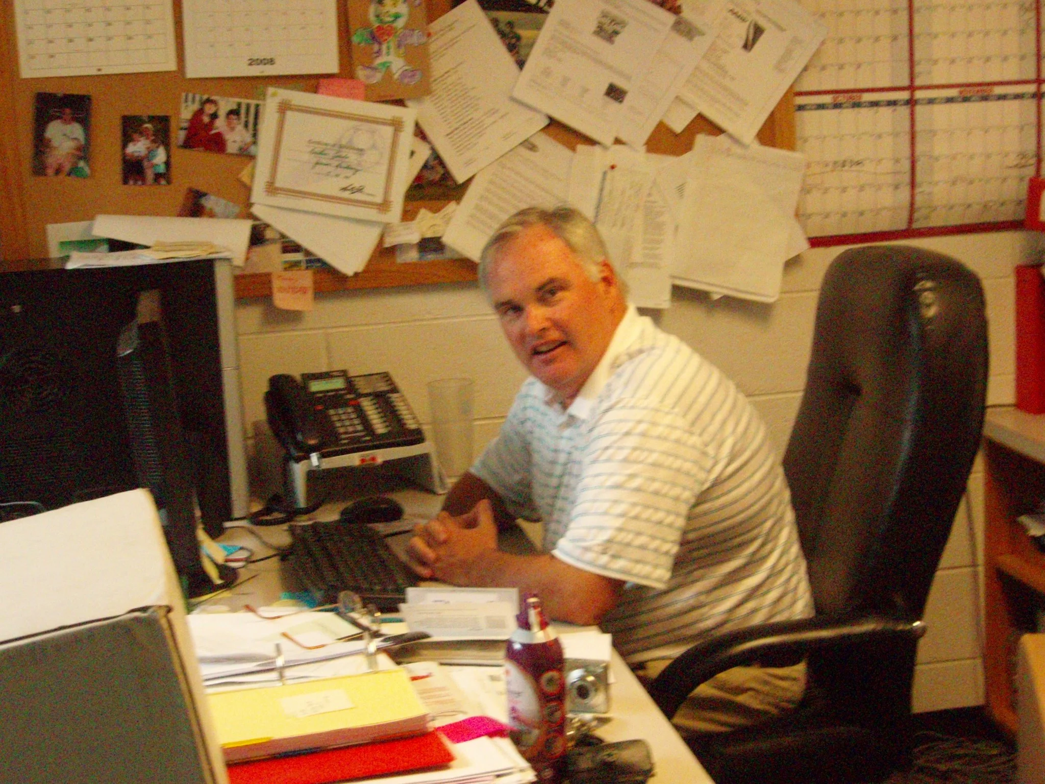 On the 1st Day of Frank-mas my rec boss gave to me&hellip;a messy desk that is a specialty.

Believe it or not, even after moving out for a renovation, Frank still gathered enough papers to open a small library. He insists it&rsquo;s organized...the 