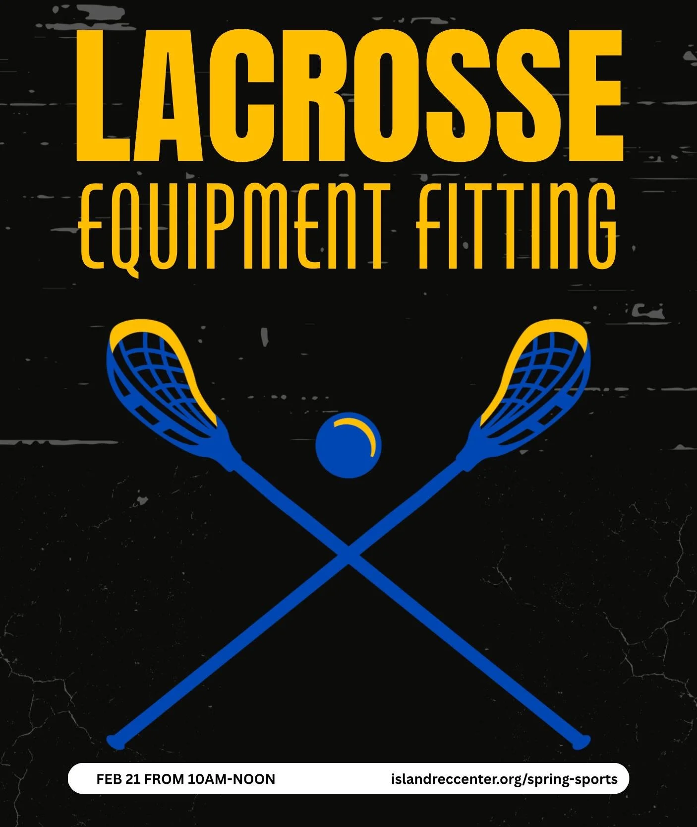 We&rsquo;re getting ready for our Youth Lacrosse season &mdash; and we&rsquo;re excited to get back on the field! Before practices begin, we&rsquo;ll be hosting an Equipment Fitting Day so players can get properly set up for the season.
📅 Saturday, 