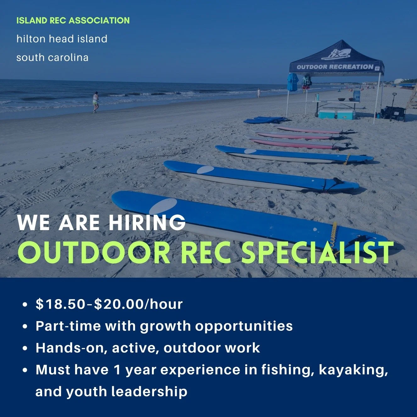🌊 Now Hiring: Outdoor Recreation Specialist 🌞
Love the outdoors? Love working with kids? This is your chance to turn both into a job you enjoy. Join our team to help lead activities like fishing, paddling, archery, climbing, and more...while making