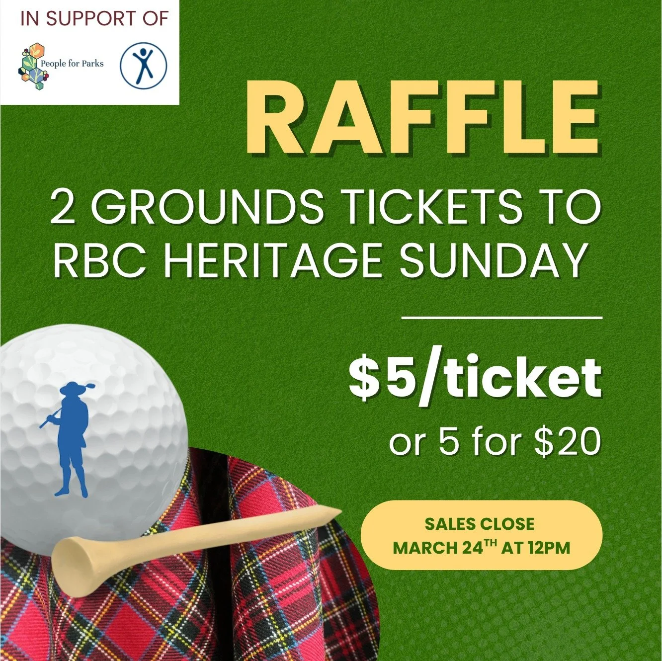 Final hours! Our raffle closes March 24 at noon ⛳️ don't miss your chance to be a part of Heritage Sunday for $5! qrco.de/bgdGQv