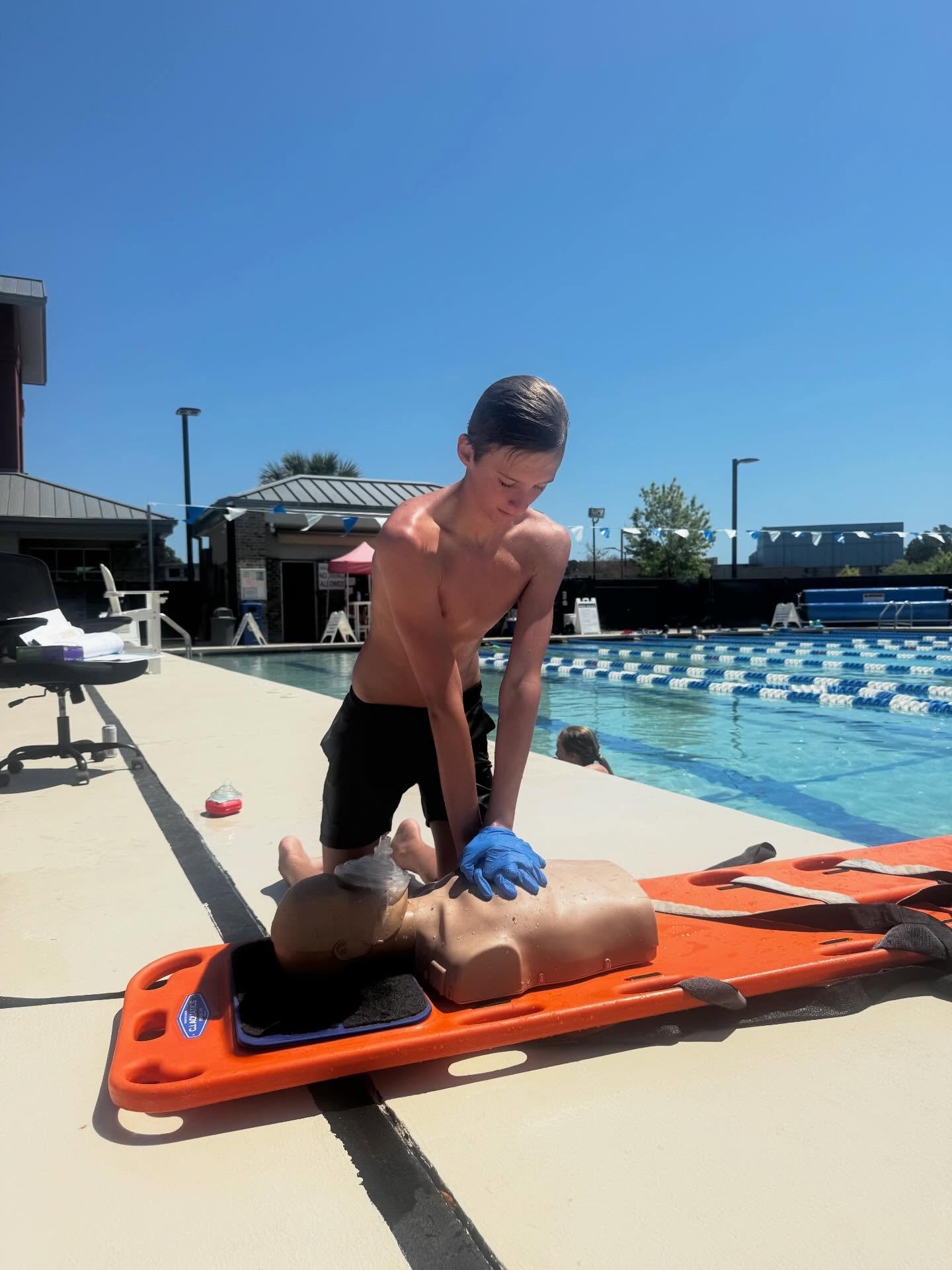 We had a great lifeguarding class this weekend!