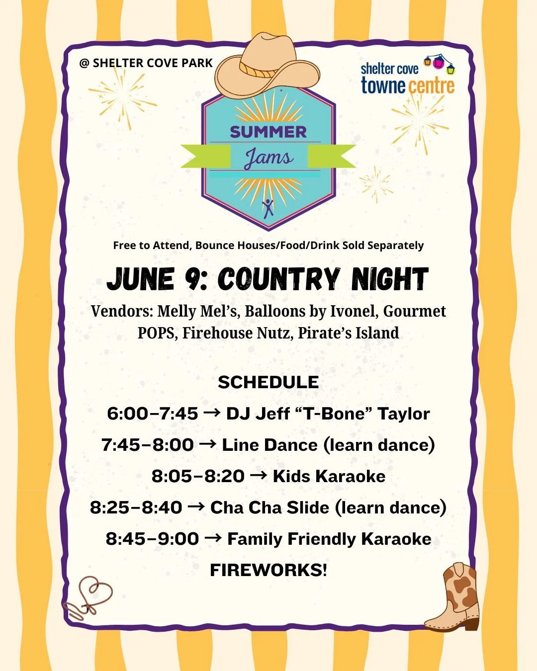 Get ready for summer fun! ☀️🎉
Our June events lineup is here, featuring TWO great summer series with free admission for the community to enjoy!
Want unlimited inflatables all summer long? Grab our Bounce Pass Special for just $99. It includes bounce