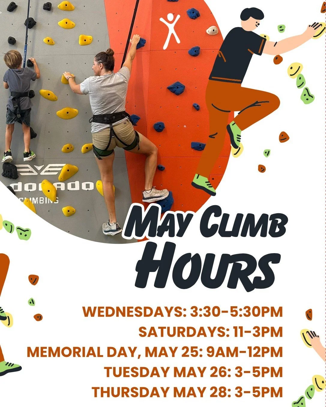 It's time to climb! Join us at the Island Rec Climbing Wall to test your skills or challenge your friends/family to a spirited competition. Sign up on our website: islandreccenter.org/wall