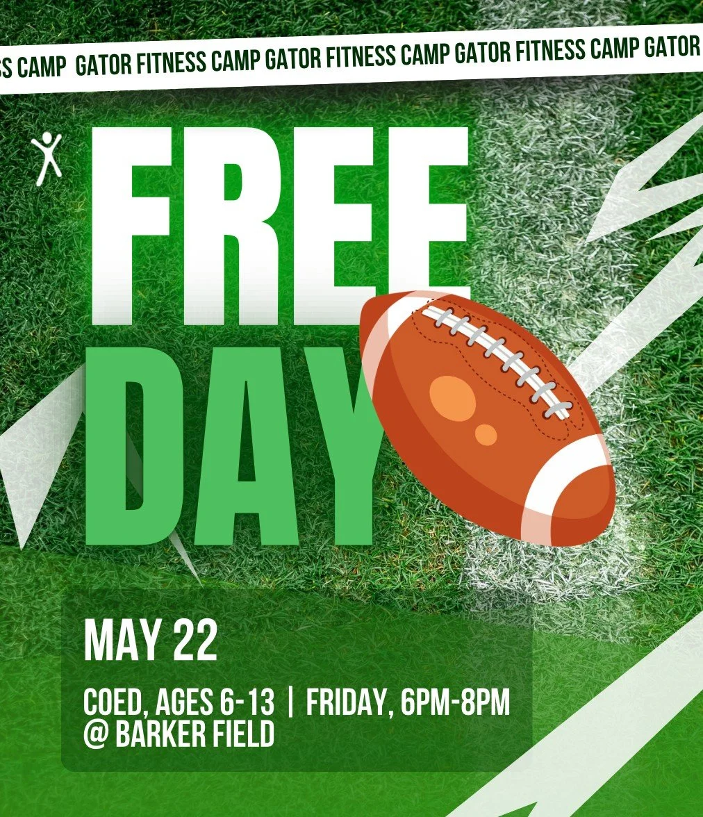 Last of the Gator Freebies is Friday! After that, preseason starts July 7 🏈 
Sign up for Friday: islandreccenter.org/summer-sports
Sign up for Presason &amp; League: islandreccenter.org/fall-sports