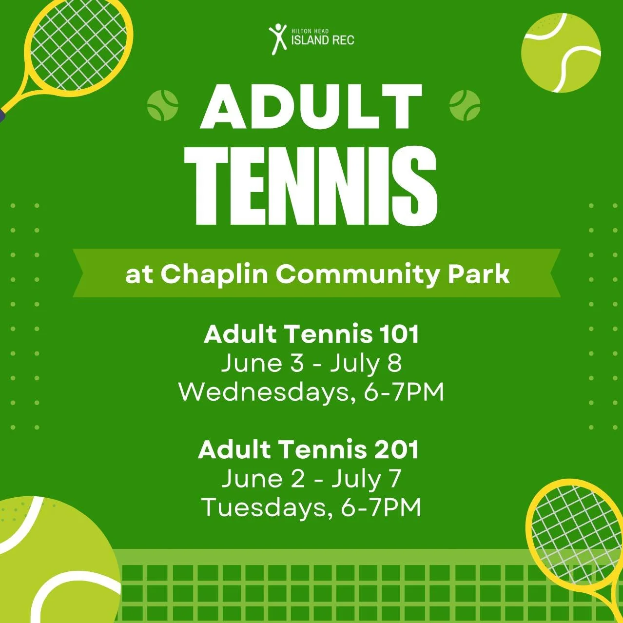 Who says summer fun is just for kids? Join an adult tennis class today! islandreccenter.org/tennis