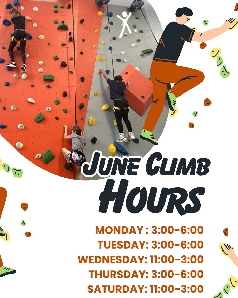 Beat the heat with an indoor climb! June hours 🧗&zwj;♂️ 
islandreccenter.org/wall