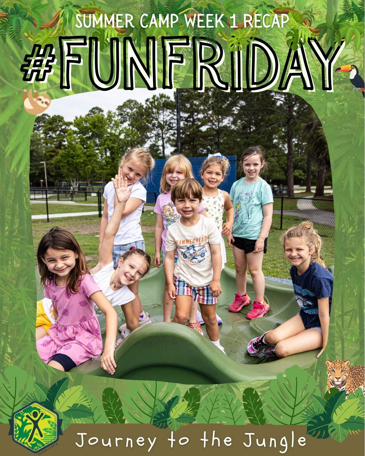 Week 1 of Summer Camp was WILD! 🌿🐒
Our campers kicked off their Journey to the Jungle with a week full of fun, friendships, games, and big smiles. We can&rsquo;t wait for more summer adventures ahead! #funfriday