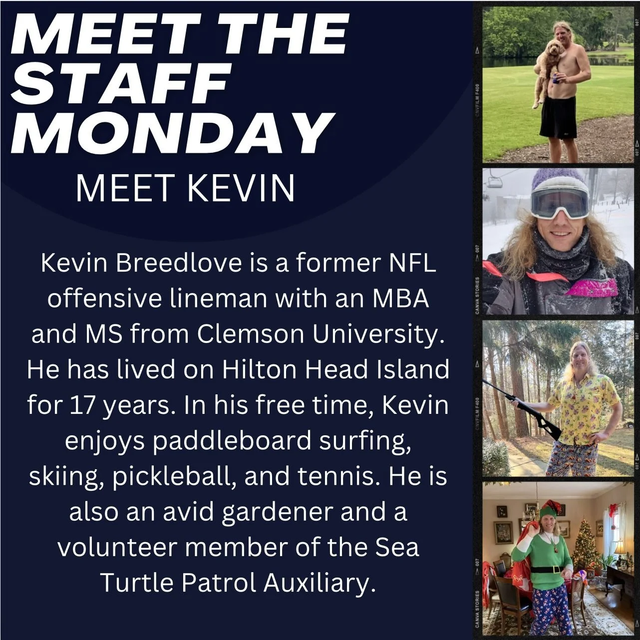 Island Rec is super stoked to welcome Kevin as an Athetics Coordinator! 🎉