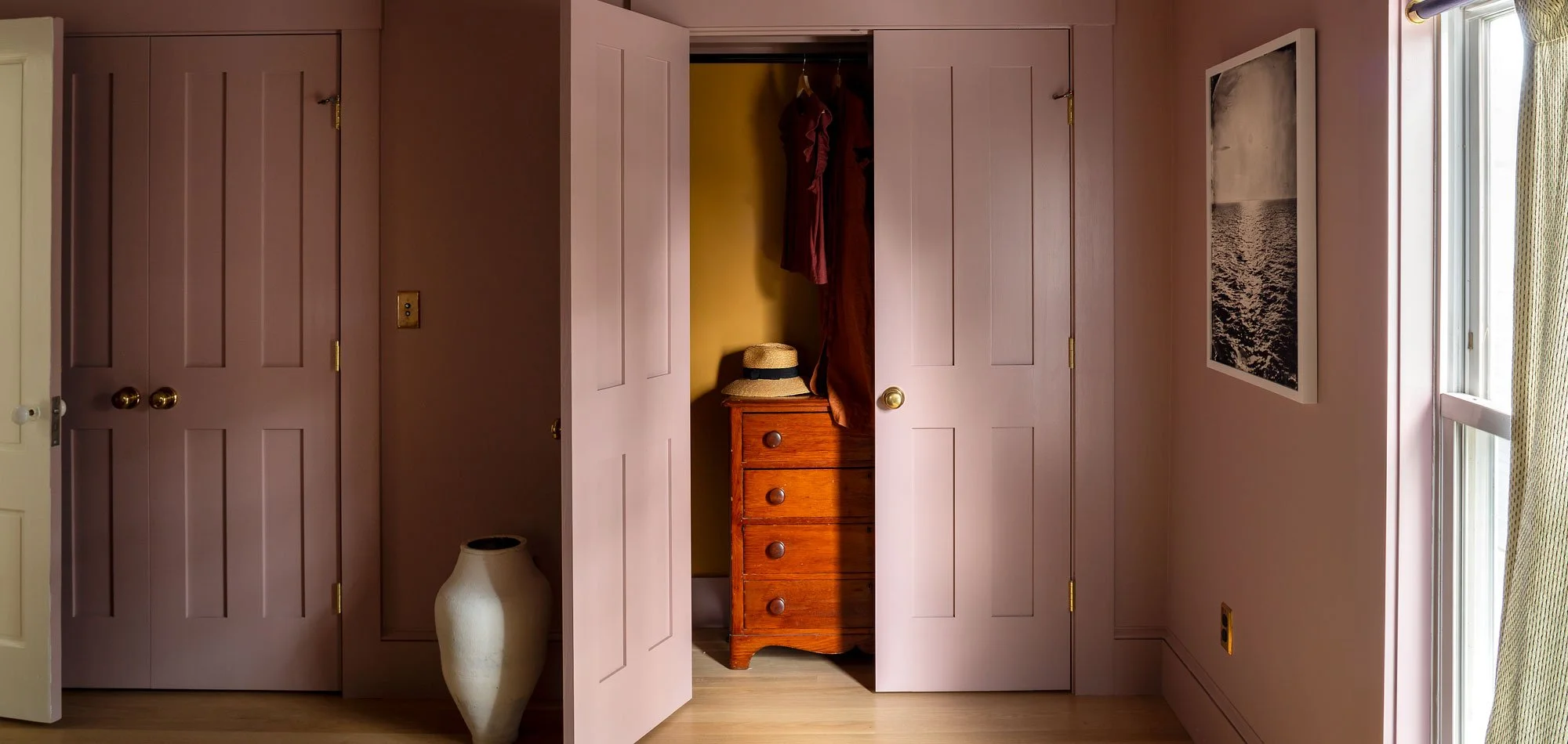 Juniper Design Build's Vintage Vibe house renovation project bedroom closet