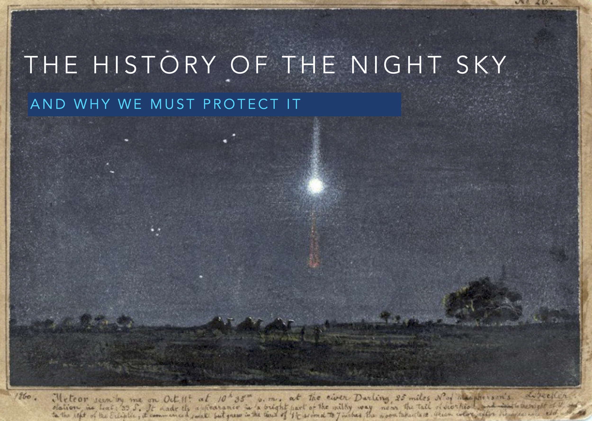 History of the Night Sky