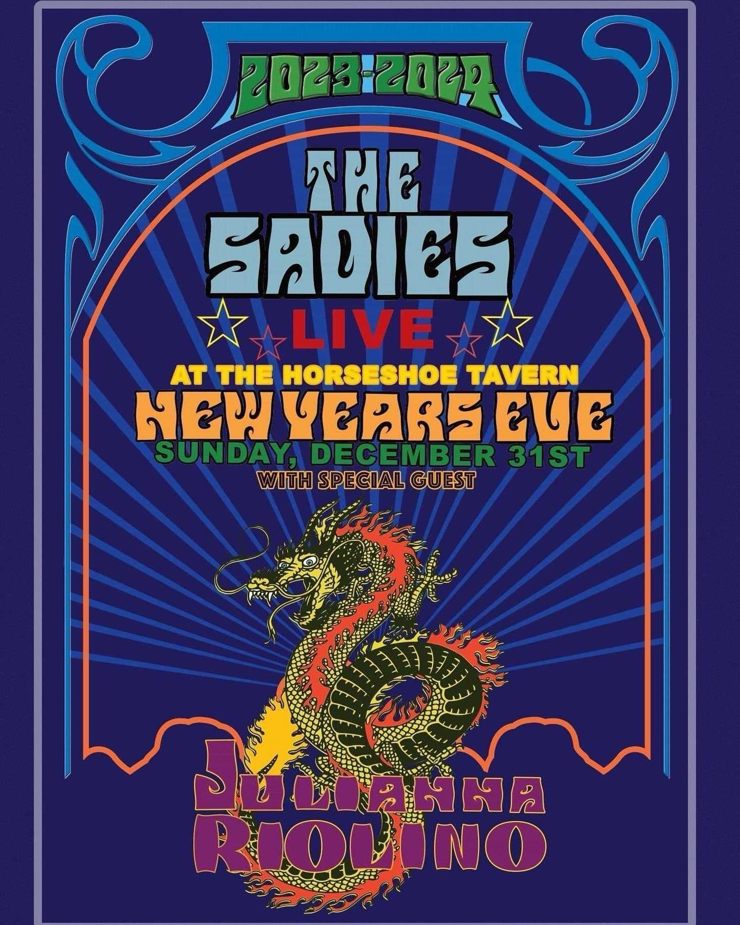 We hope you'll join The Sadies for their annual New Years Eve show, with very special guest Julianna Riolino at the Shoe.  Doors 9. Showtime 10. 
Tickets: http://www.showclix.com/tickets/TheSadiesNYE
