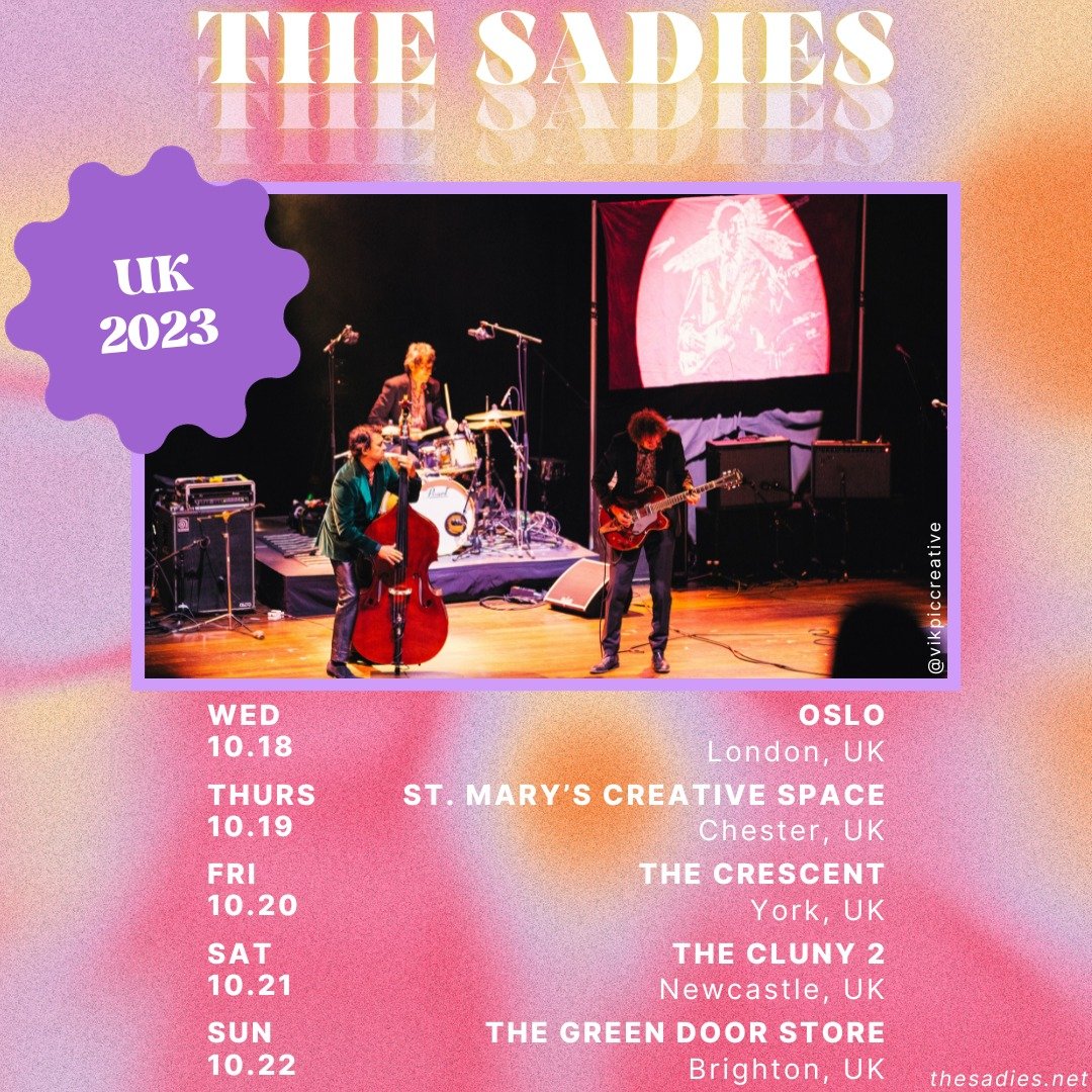 One show down with four more to go in the UK. Tickets still available at thesadies.net.