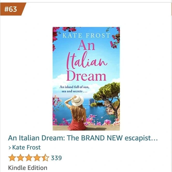 An Italian Dream has made it into the Kindle Top 100 in Australia! I wasn't expecting that! It also has bestseller flags in Canada and the UK. What a brilliant start to the day. Thank you, @bookandtonic!

Now to crack on writing the ending of my Made