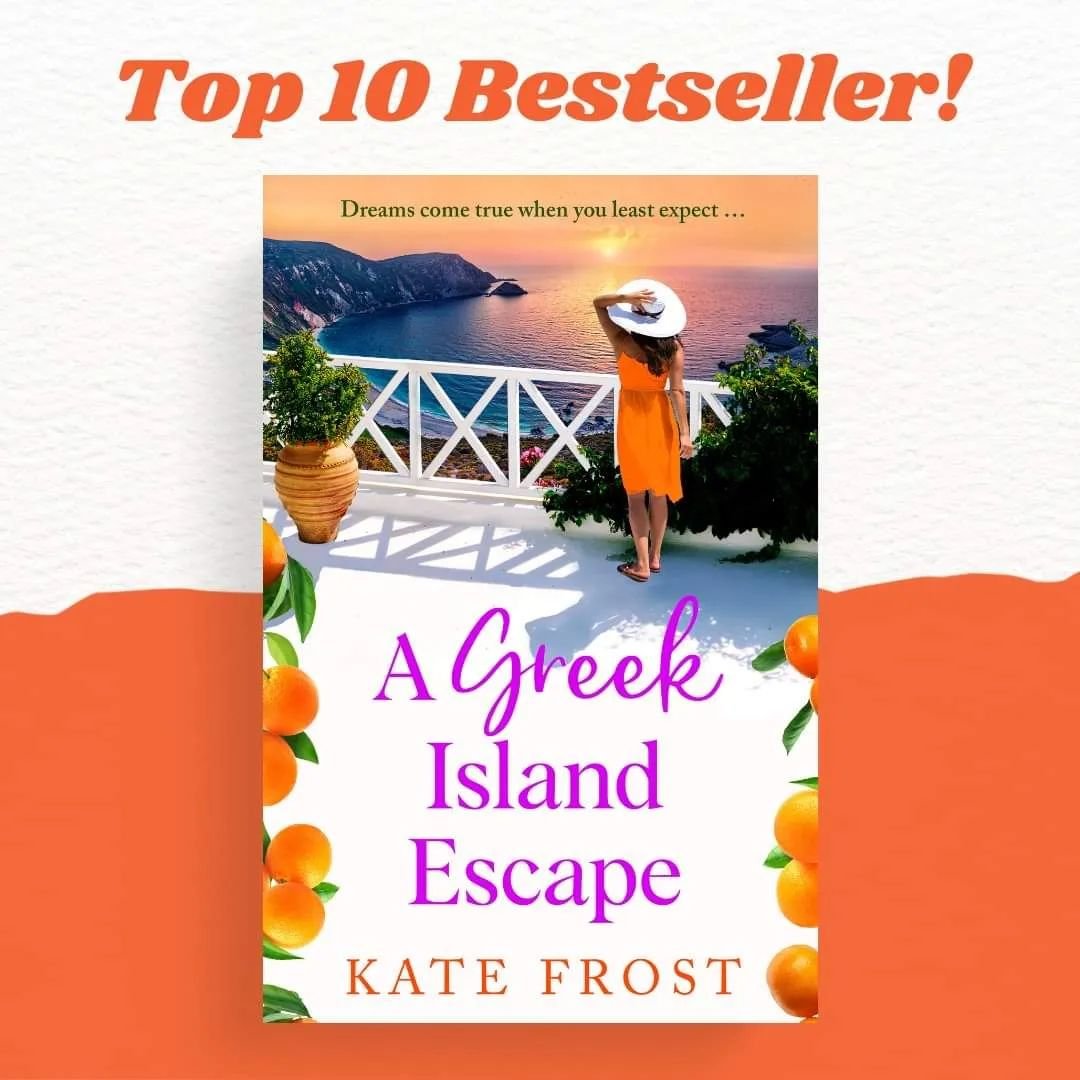 What a birthday present! A Greek Island Escape at #10 in the whole of the UK Kindle chart this morning. My highest ever position and first top ten bestseller! 

Thank you so much Team Boldwood! @theboldbookclub And to everyone who has bought, downloa