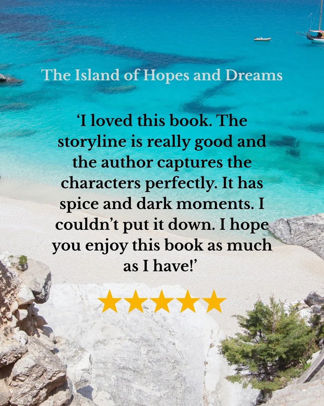 Another lovely review for The Island of Hopes and Dreams, which is currently free to read in Prime Reading. ✨

A heart-warming and uplifting story of vulnerability, self-renewal and finding love when you least expect to...

#bookreview #romanticescap