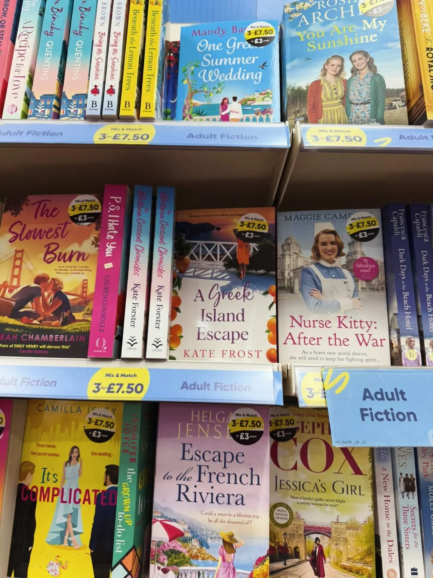 My lovely friend Sam spotted A Greek Island Escape in @theworksstores Leicester, so it's still around, part of the brilliant 3 for &pound;7.50 on fiction titles. It's also featured in @theboldbookclub's exclusive bays in certain stores along with fel