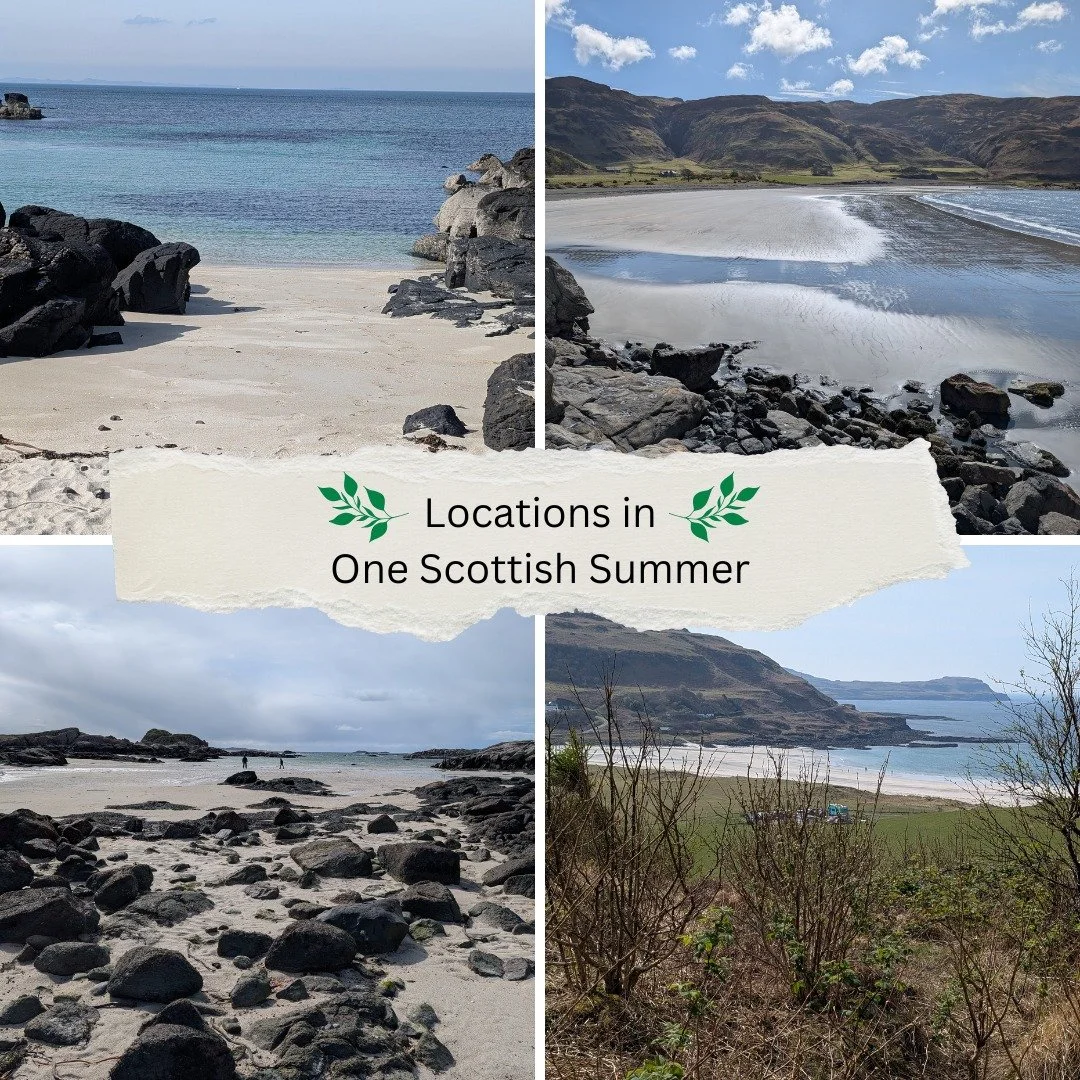 The beautiful Isle of Mull plays a pivotal role in One Scottish Summer with many of its wild and inspiring locations making it into the story including these stunning beaches: 

☀️ Wild and desolate Langamull Beach
☀️ Laggan Beach with its herd of Hi