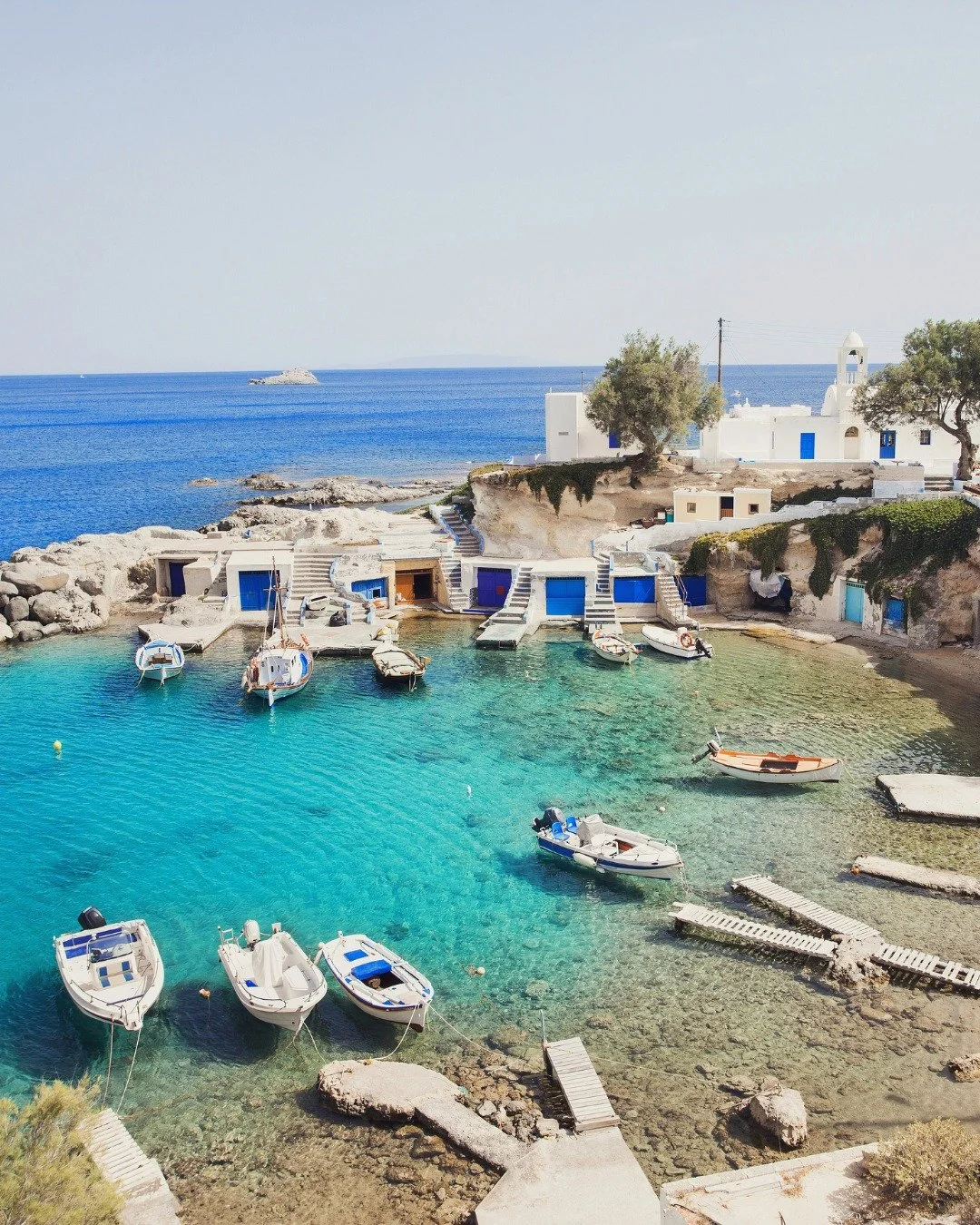 This time next week we'll be on the stunning Greek island of Milos. 💙

I can't wait to explore the place that has been in my head for the last few months while working on book #9 for Boldwood. The tiny fishing village in the photo is Mandrakia where
