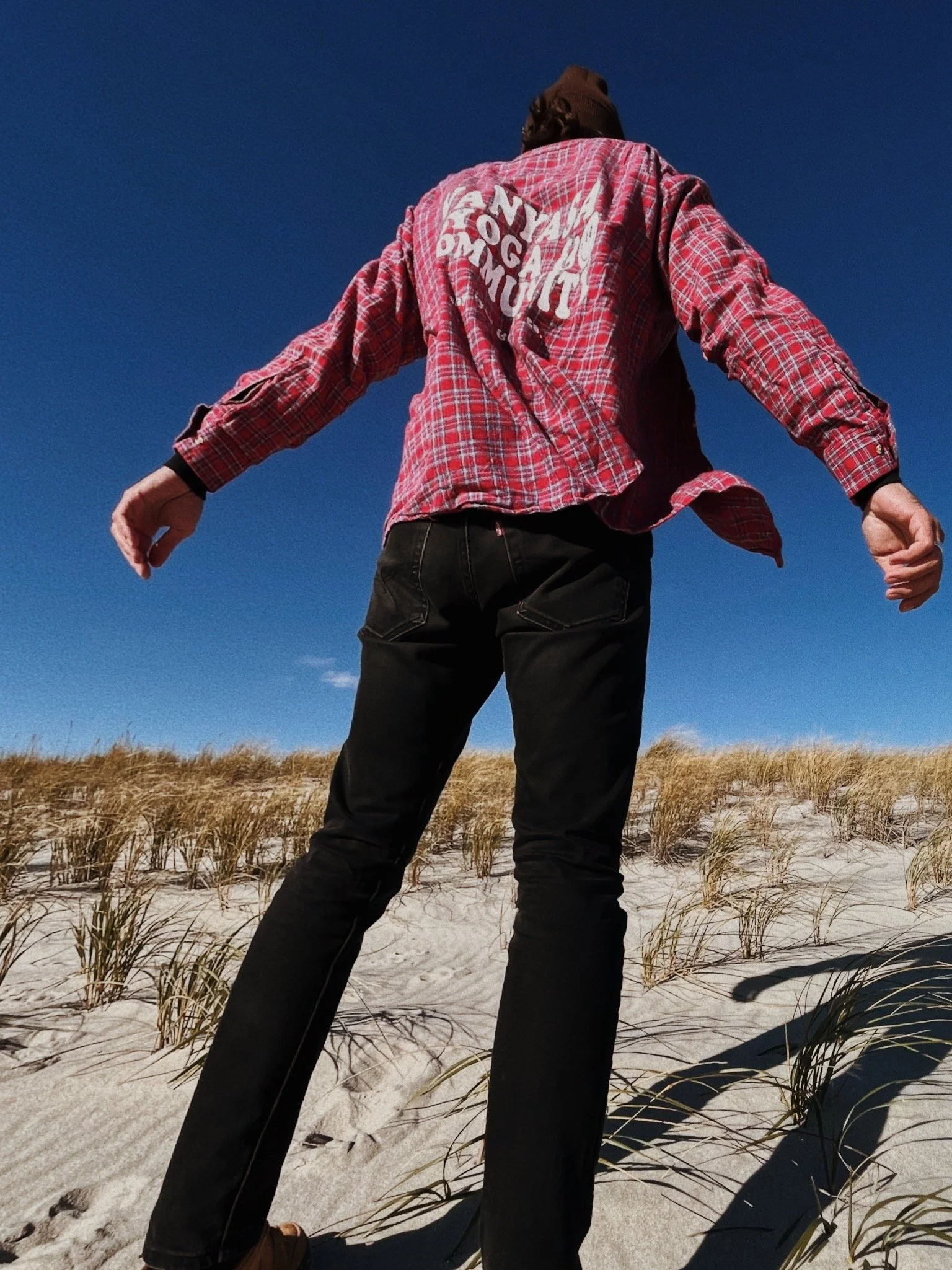 Bold Red Vanyasa Flannel