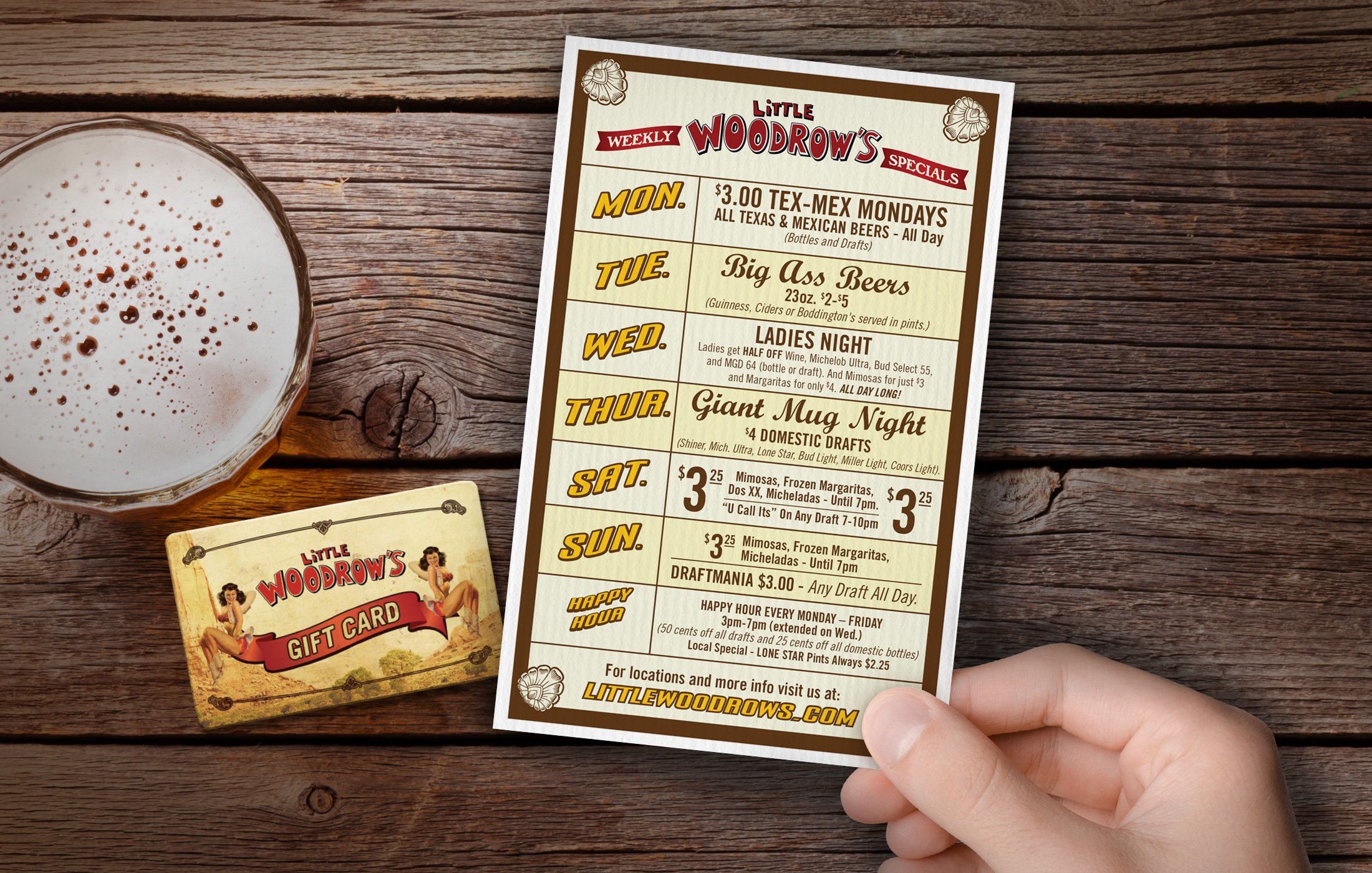 Menu & Gift Card